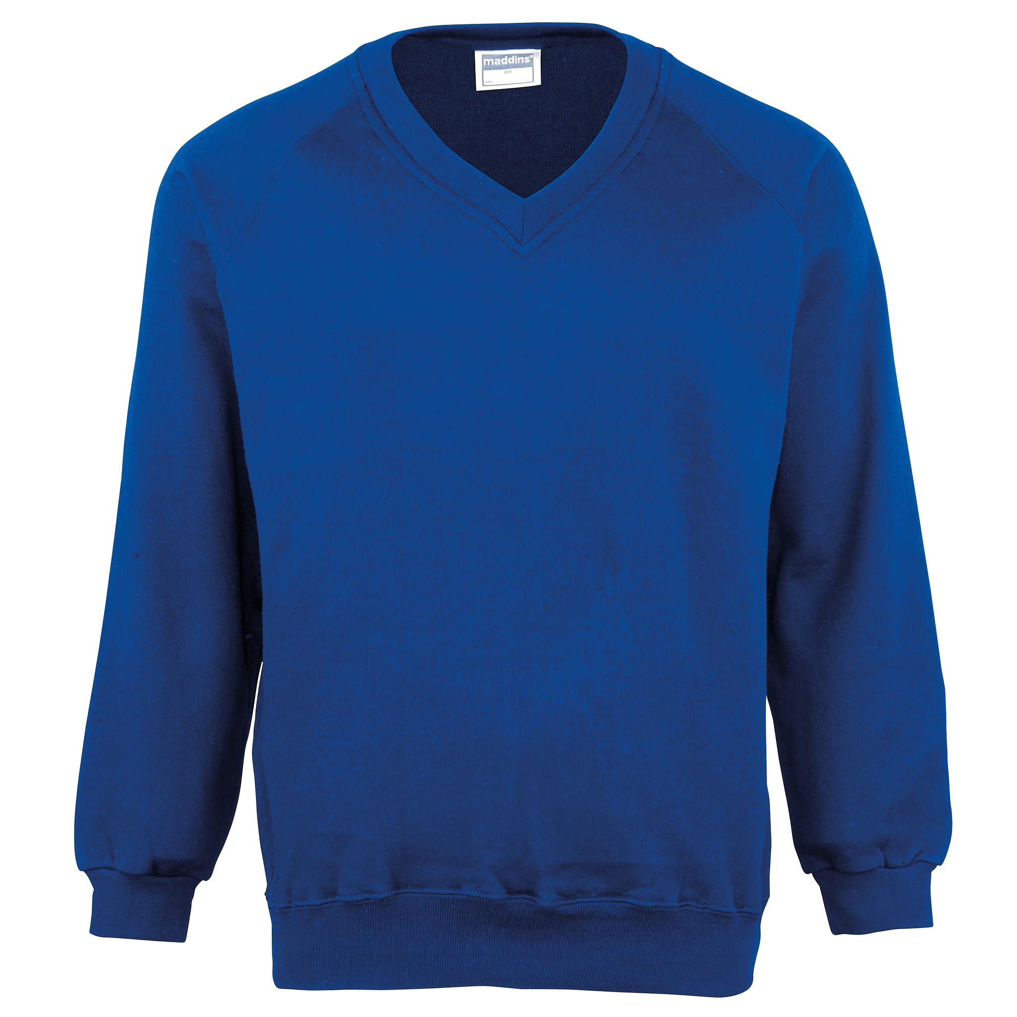 Maddins Kids V-Neck Sweatshirt (MD02B) - School Uniform Children's Jumper - Picture 15 of 15