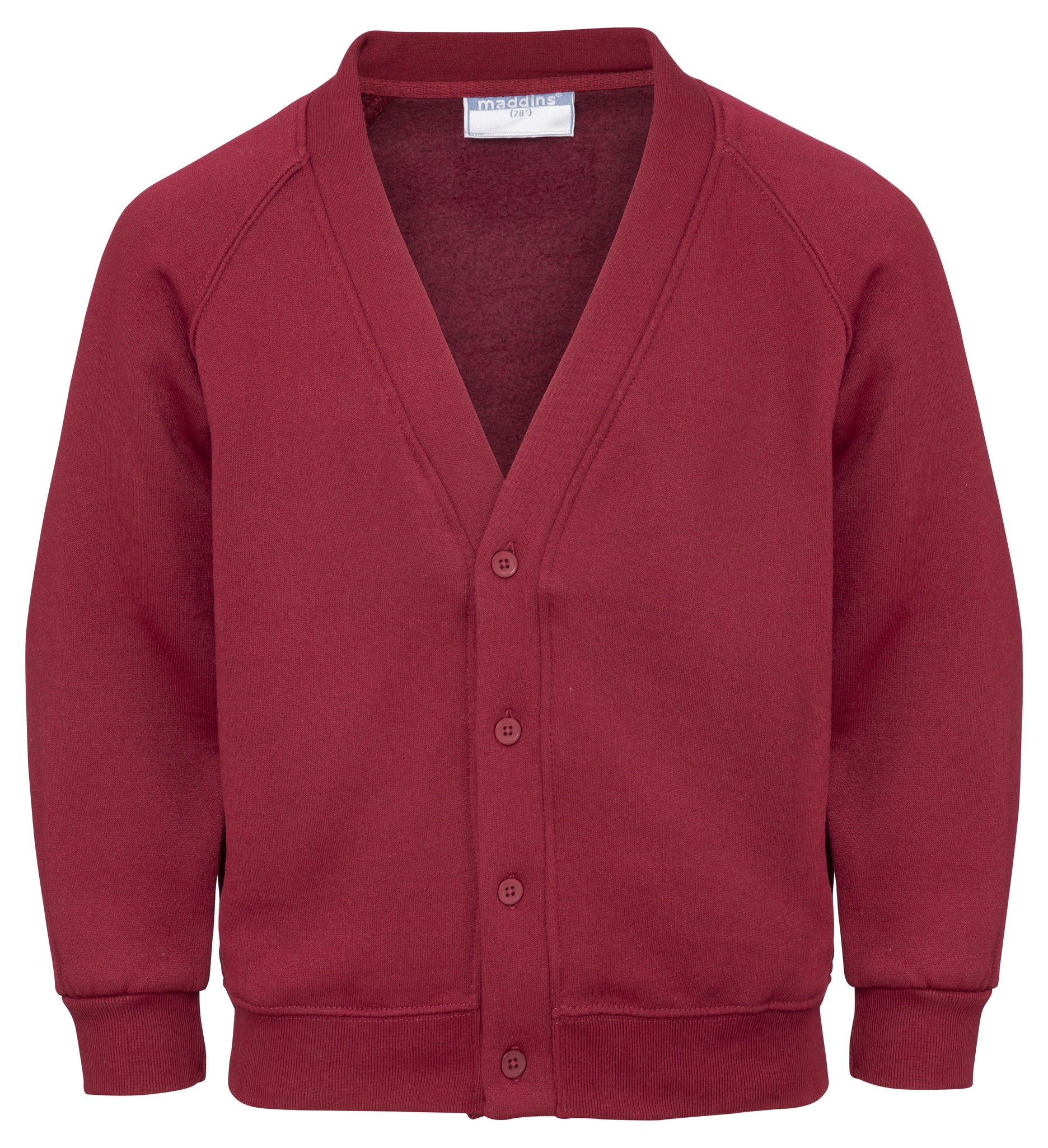 Maddins V-Neck Easycare Kids Coloursure Cardigan (MD04B) - Kids Plain Sweatshirt - Picture 13 of 15
