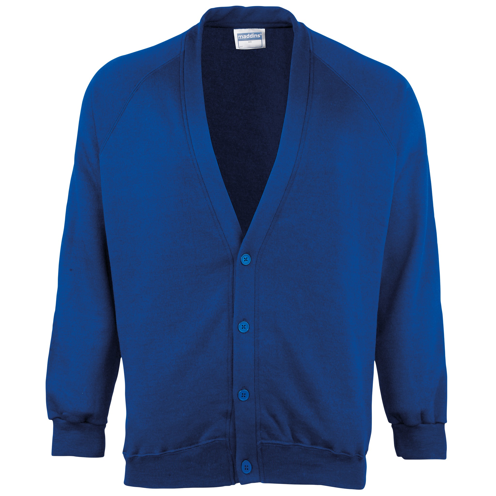 Maddins V-Neck Easycare Kids Coloursure Cardigan (MD04B) - Kids Plain Sweatshirt - Picture 9 of 15
