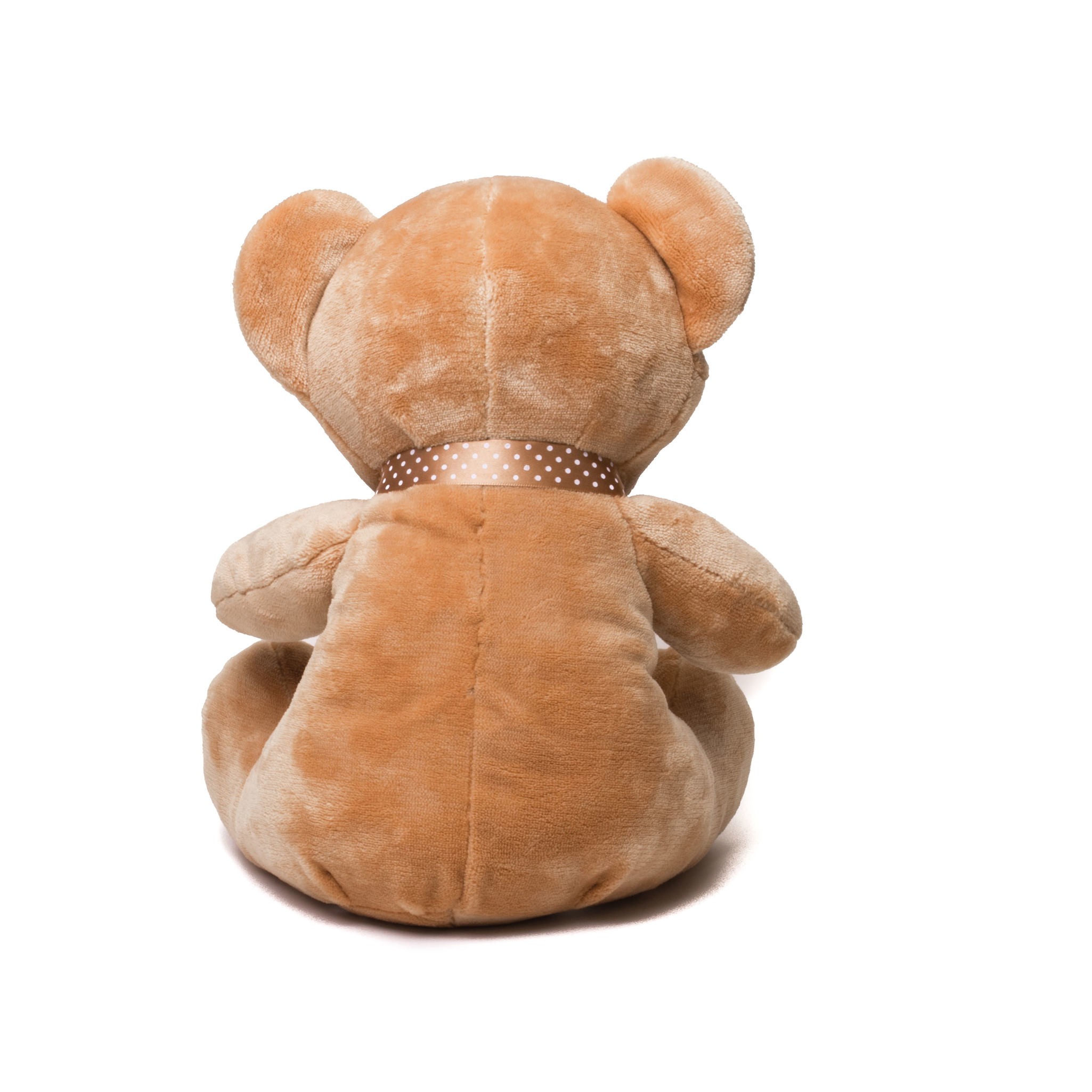 Mumbles Velvet Brown Ribbon Bear MM032 - Contrast Nose - Picture 8 of 10