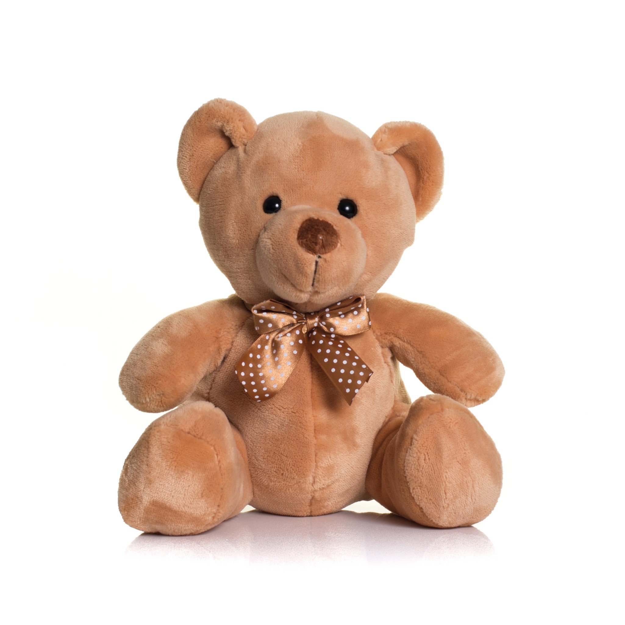 Mumbles Velvet Brown Ribbon Bear MM032 - Contrast Nose - Picture 7 of 10