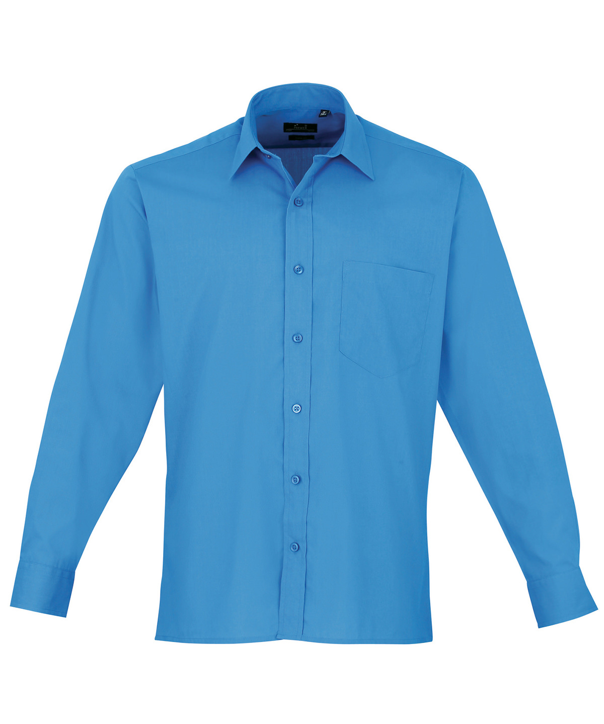 Premier Long Sleeve Poplin Shirt (PR200) - Unisex Formal Official Workwear S (A) - Picture 17 of 23