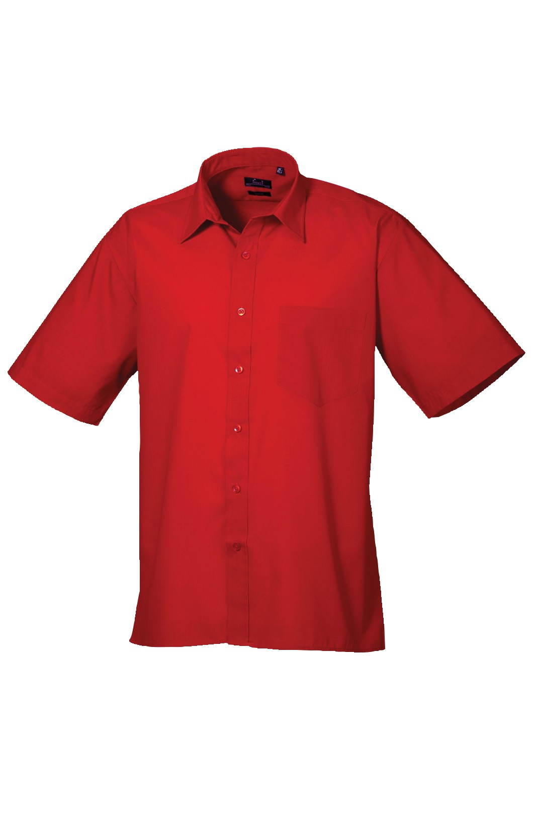 Premier Short Sleeve Poplin Shirt PR202 - Unisex Formal Workwear Office Shir - Picture 6 of 13