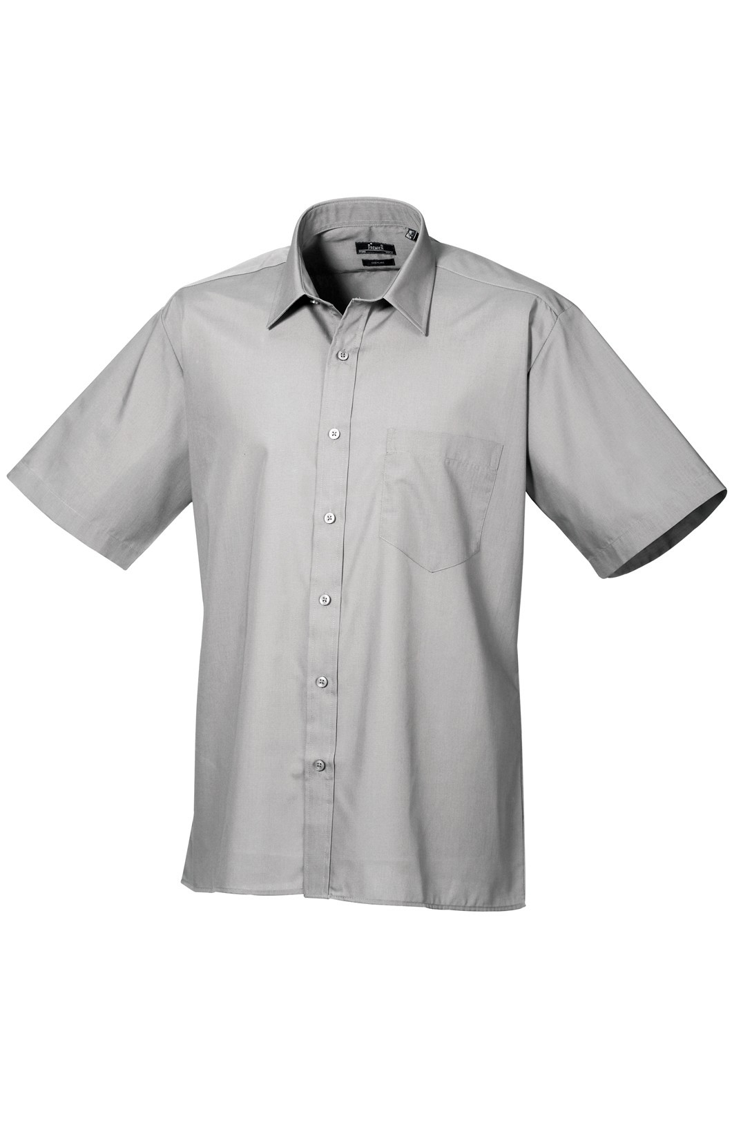 Premier Short Sleeve Poplin Shirt PR202 - Unisex Formal Workwear Office Shir - Picture 10 of 13