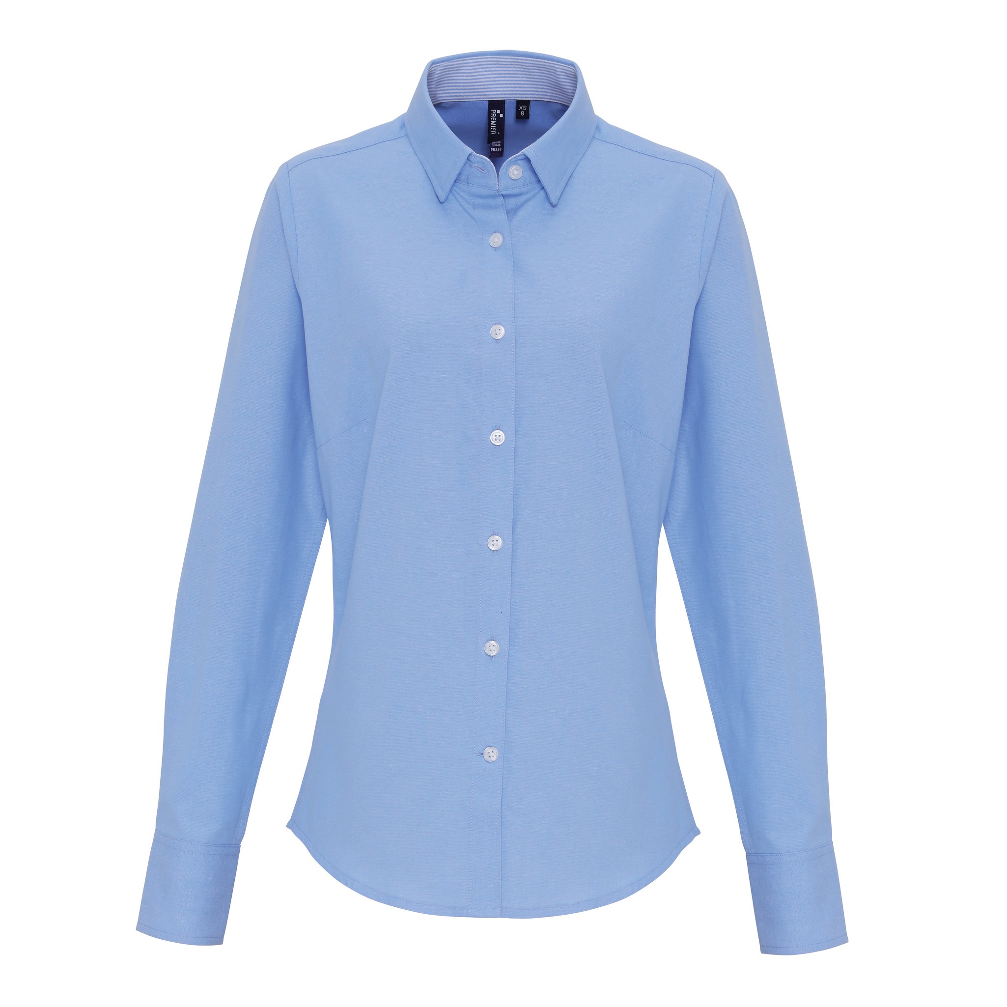 Premier Donna Cotone Rich Oxford strisce camicia PR338-office Abbigliamento da l - Foto 13 di 13