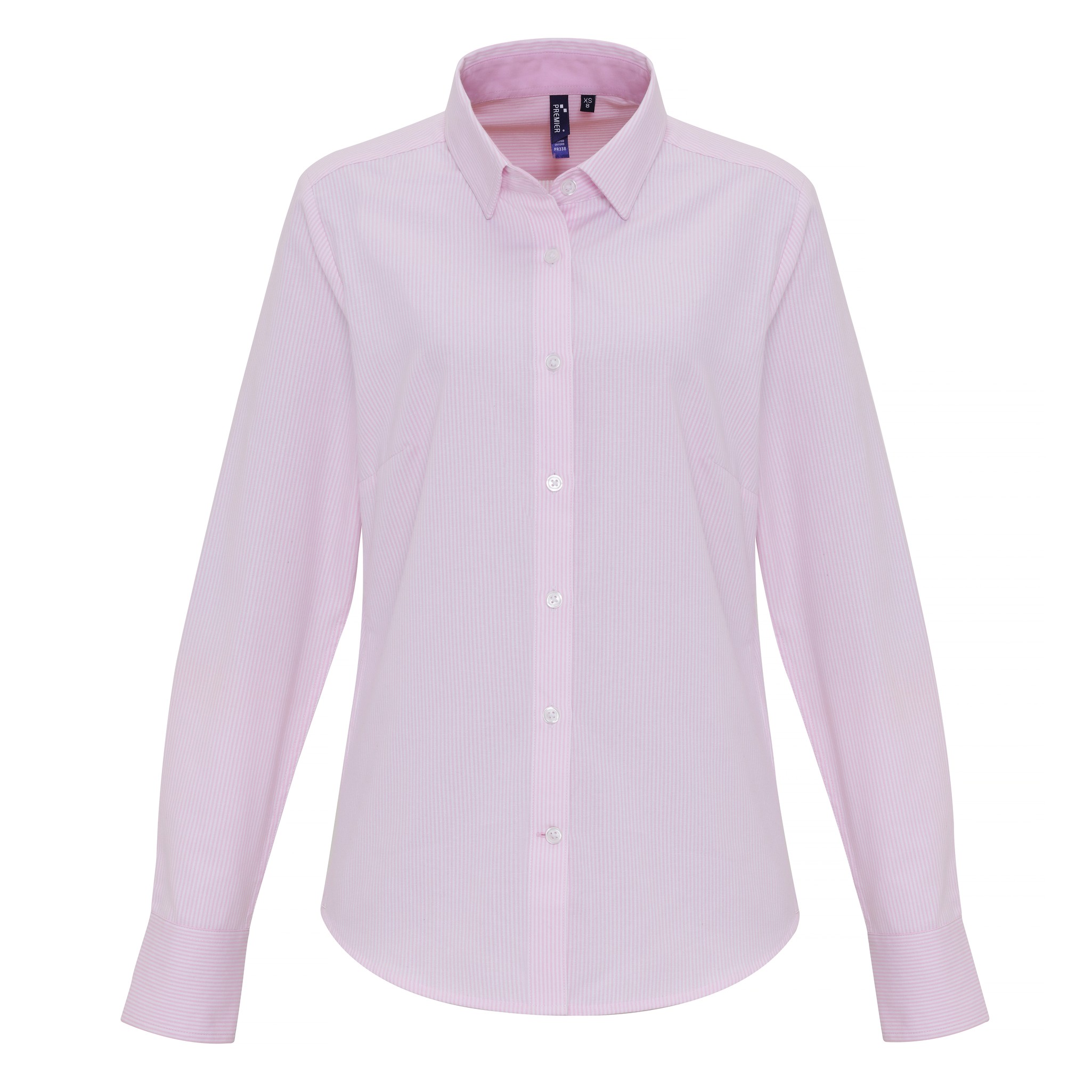 Premier Donna Cotone Rich Oxford strisce camicia PR338-office Abbigliamento da l - Foto 10 di 13