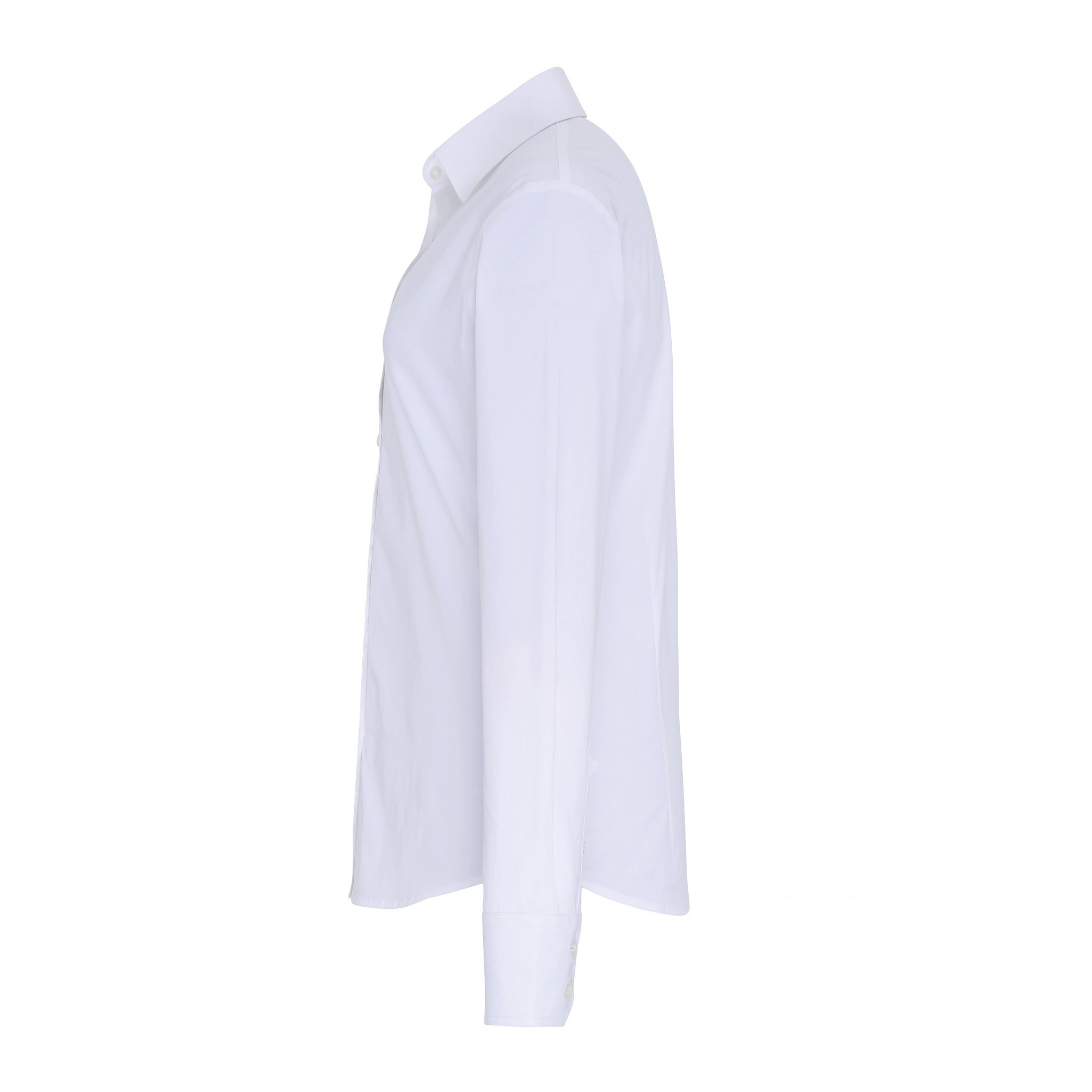 Premier Women's Stretch Fit Cotton Poplin Long Sleeve Blouse PR344 - Comfort Fit - Picture 18 of 18