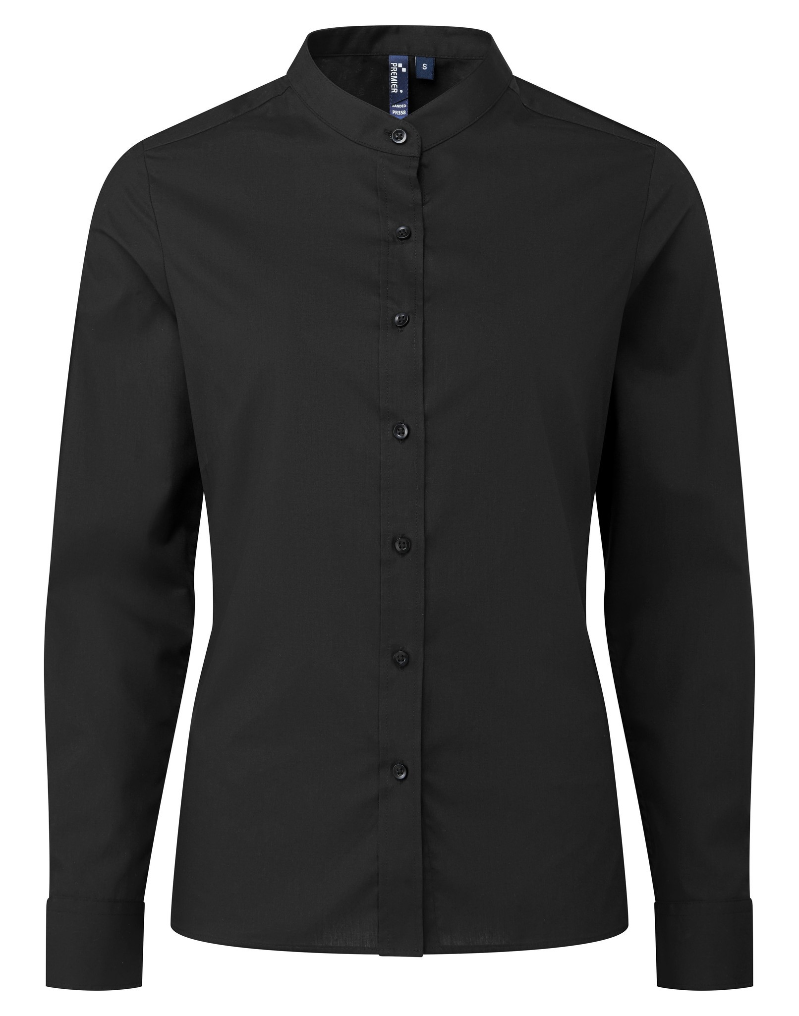 Camicia Premier donna colletto a fascia 'nonno' PR358 - Hospitalitywear - Foto 8 di 13