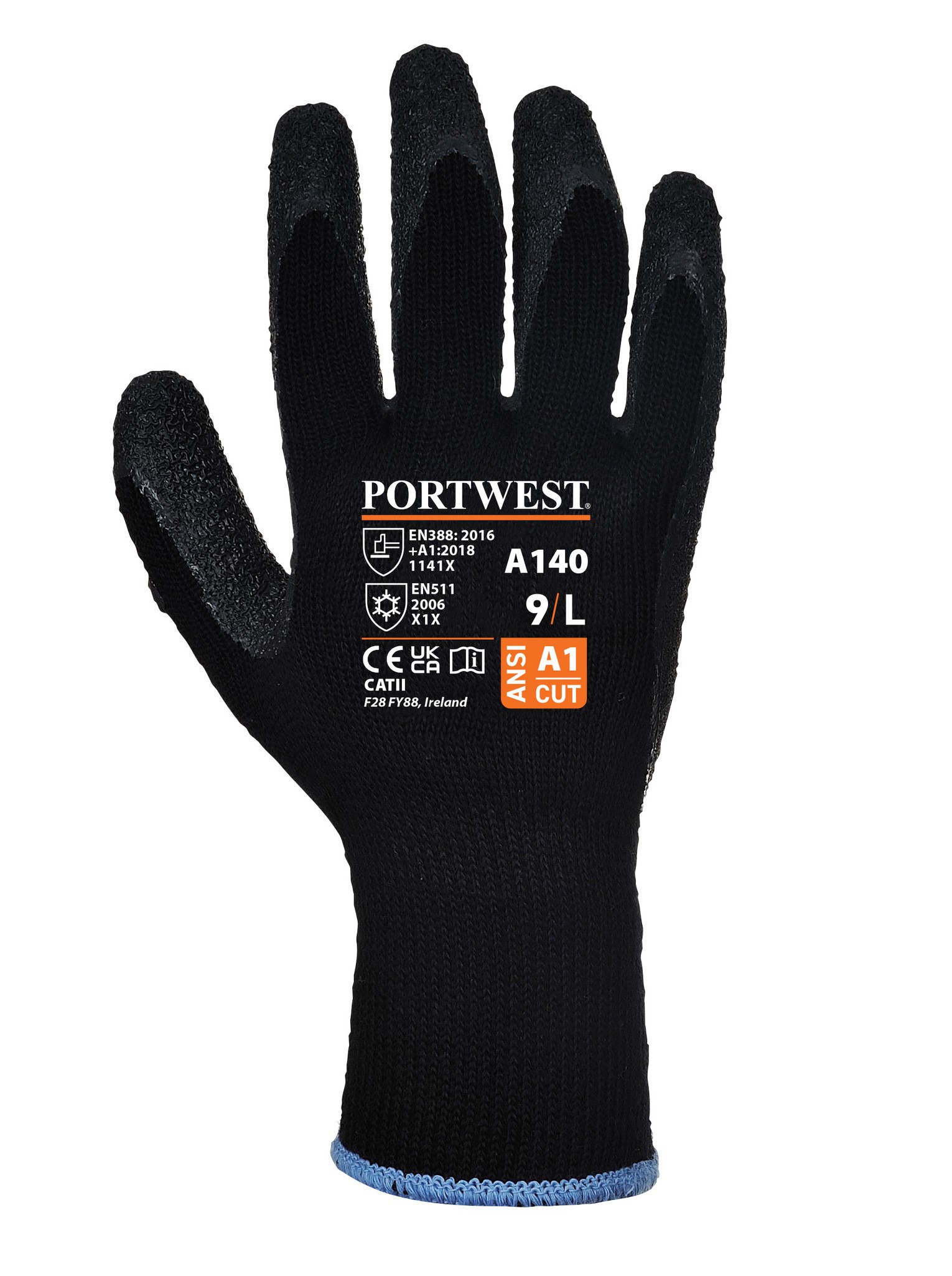 Portwest Thermal Palm Grip Gloves A140 Safety Workwear Hand