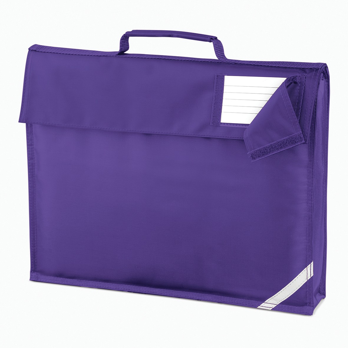Quadra Junior Borsa Per Libri Rossa: Zainetto In Nylon 420D Con Tasche E Triangolo Riflettente