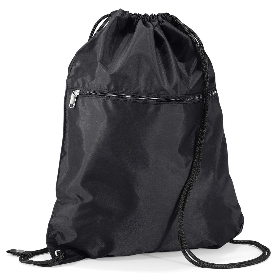 Quadra Unisex Premium Gymsac Drawstring Bag with Zipped Compartment (QD71) - Picture 7 of 10