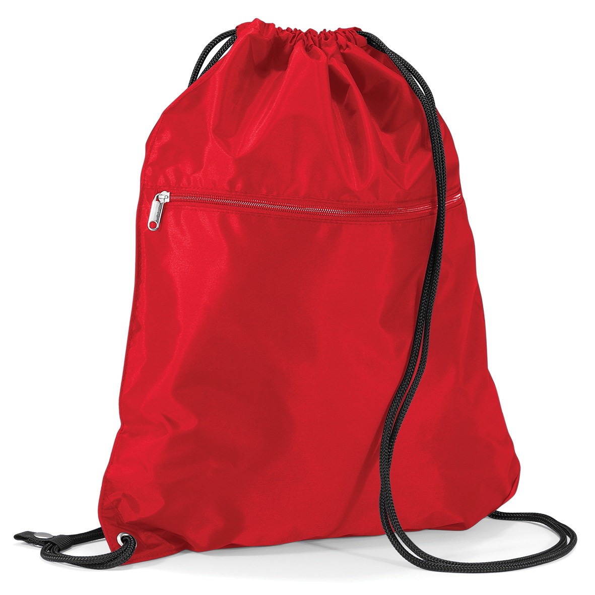 Quadra Unisex Premium Gymsac Drawstring Bag with Zipped Compartment (QD71) - Picture 8 of 10