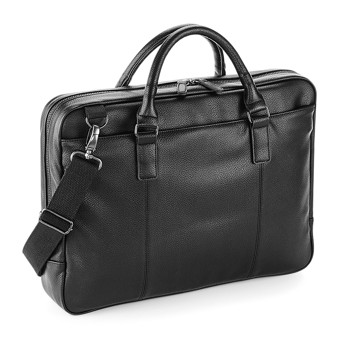 Quadra Nuhide Slimline Laptop Briefcase (QD892)-Business Travel Professional Bag