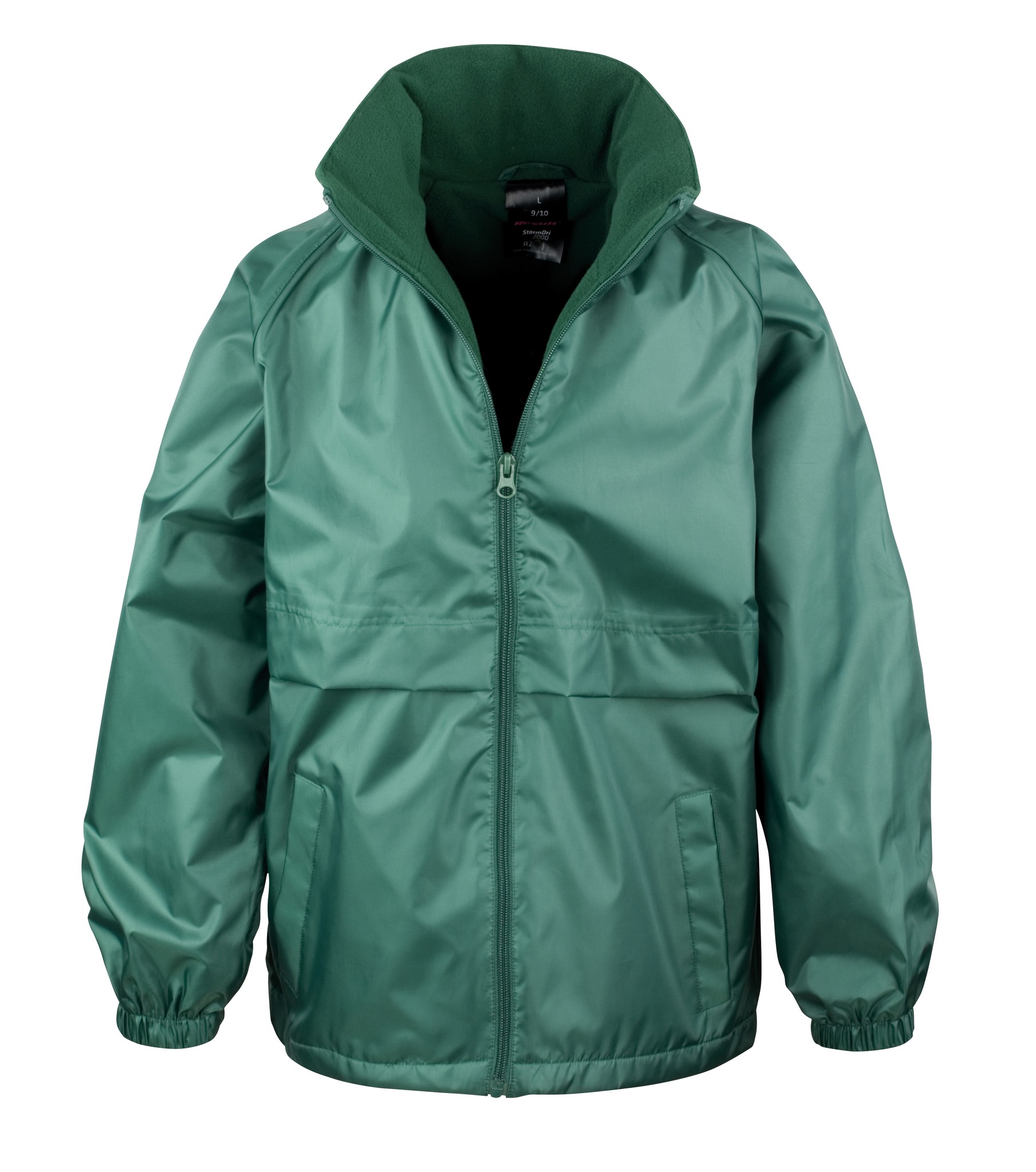 Result Core Junior Microfleece Lined Jacket R203J-Y - Waterproof Childrens Coat - Picture 9 of 14