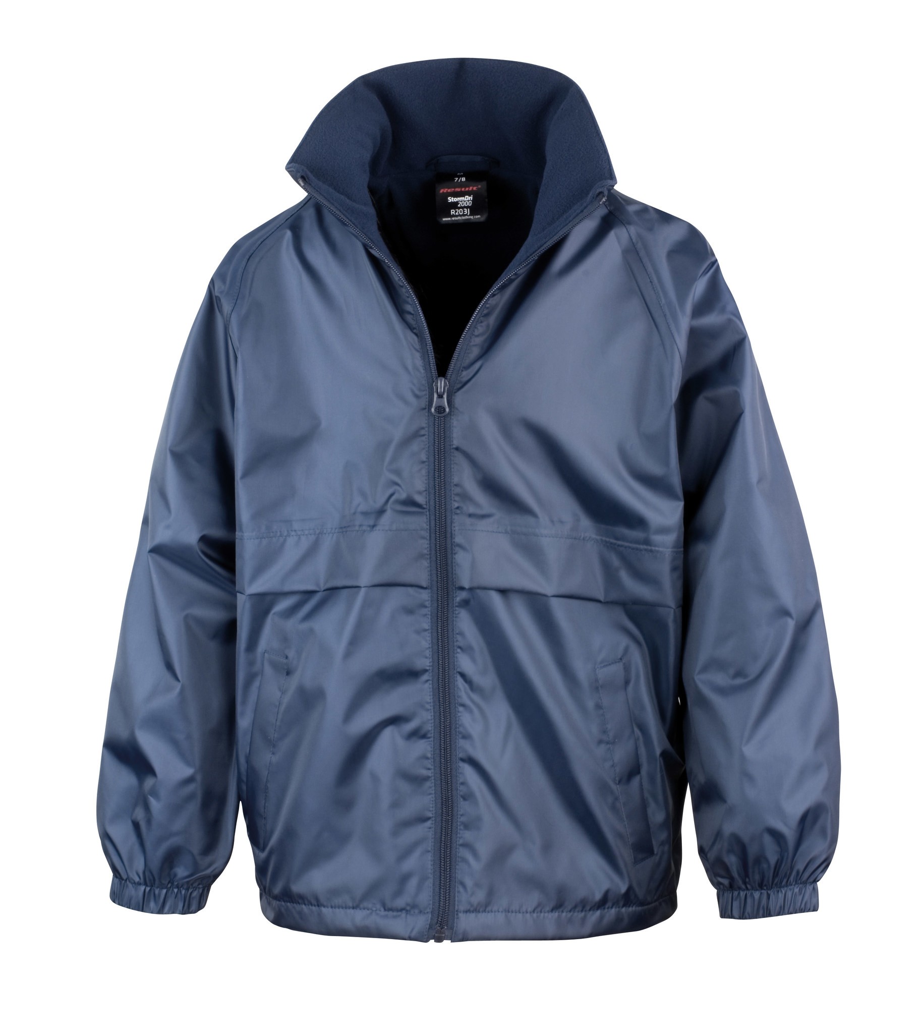 Result Core Junior Microfleece Lined Jacket R203J-Y - Waterproof Childrens Coat - Picture 11 of 14