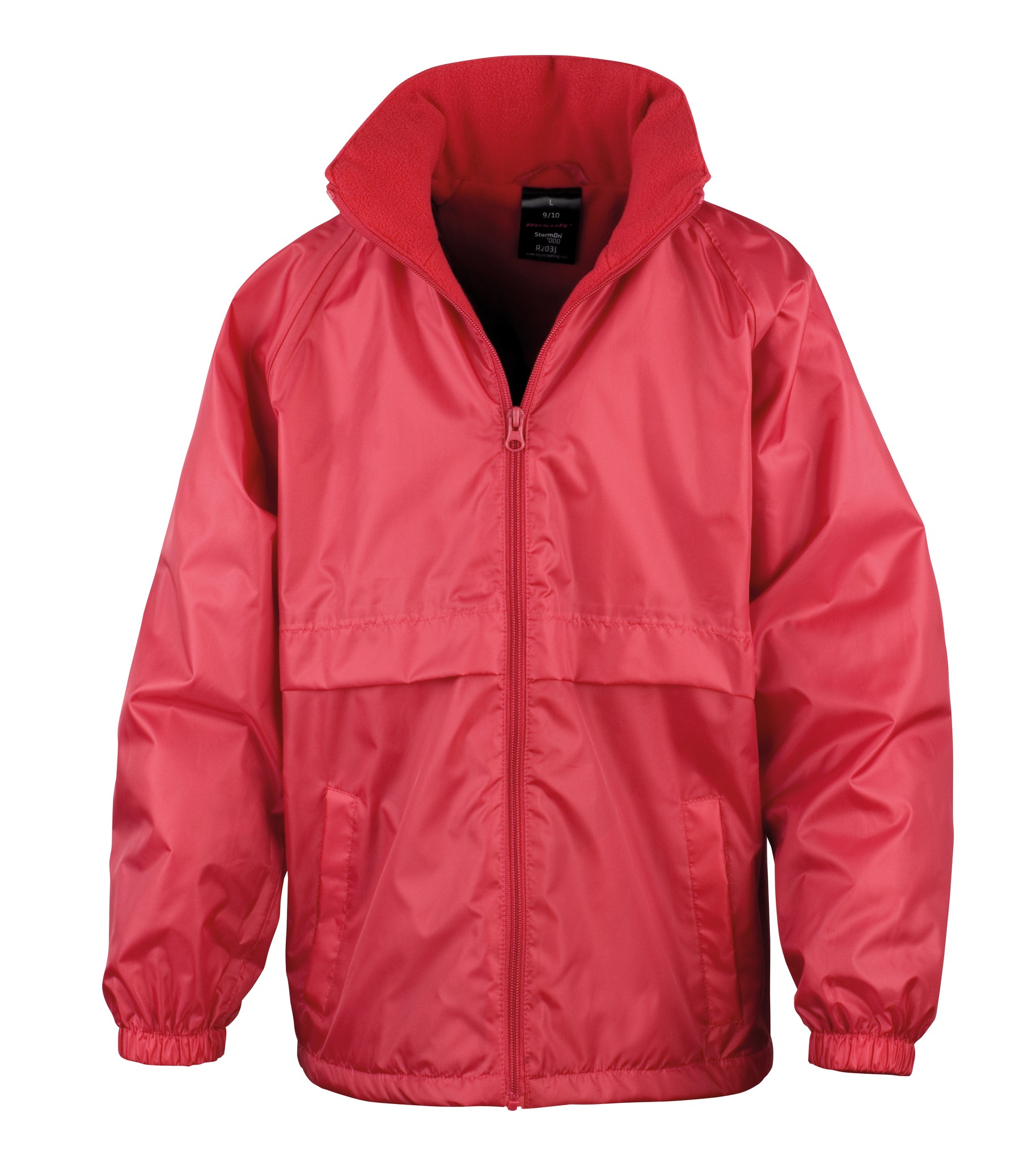 Result Core Junior Microfleece Lined Jacket R203J-Y - Waterproof Childrens Coat - Picture 13 of 14