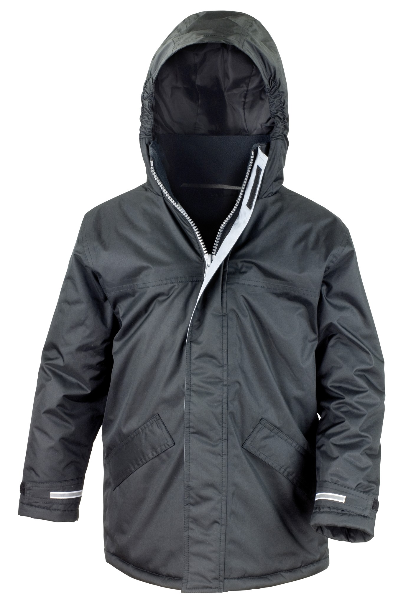 Result Core Junior Winterwear Parka R207J - Childrens Kids Long Coat Warm Jacket - Picture 13 of 14