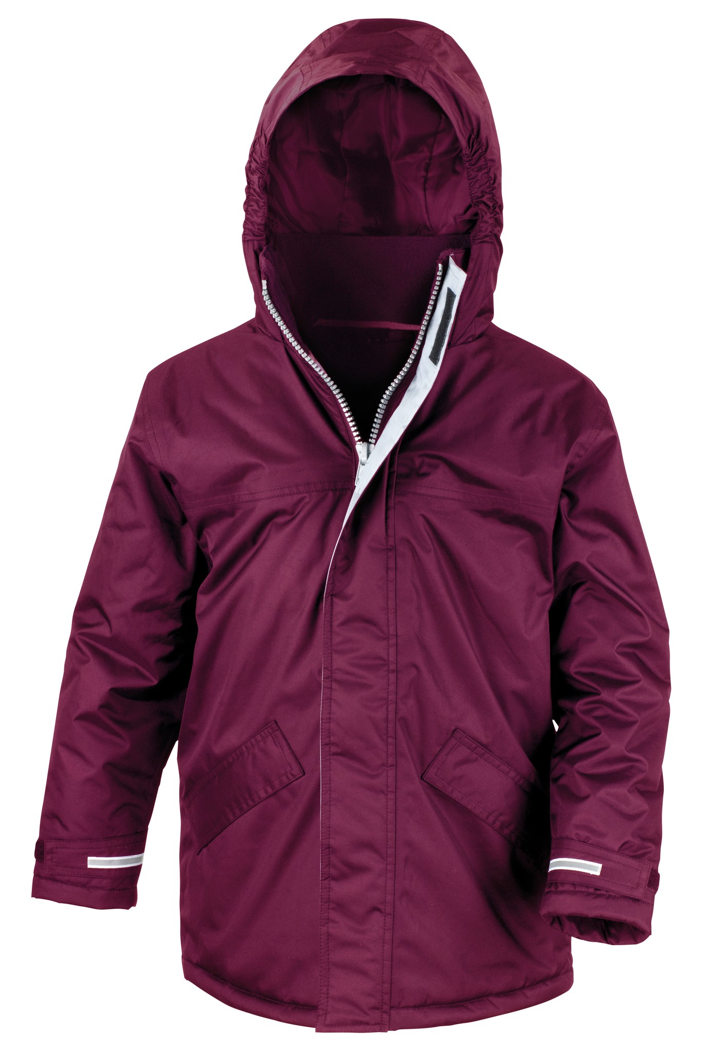 Result Core Junior Winterwear Parka R207J - Childrens Kids Long Coat Warm Jacket - Picture 12 of 14