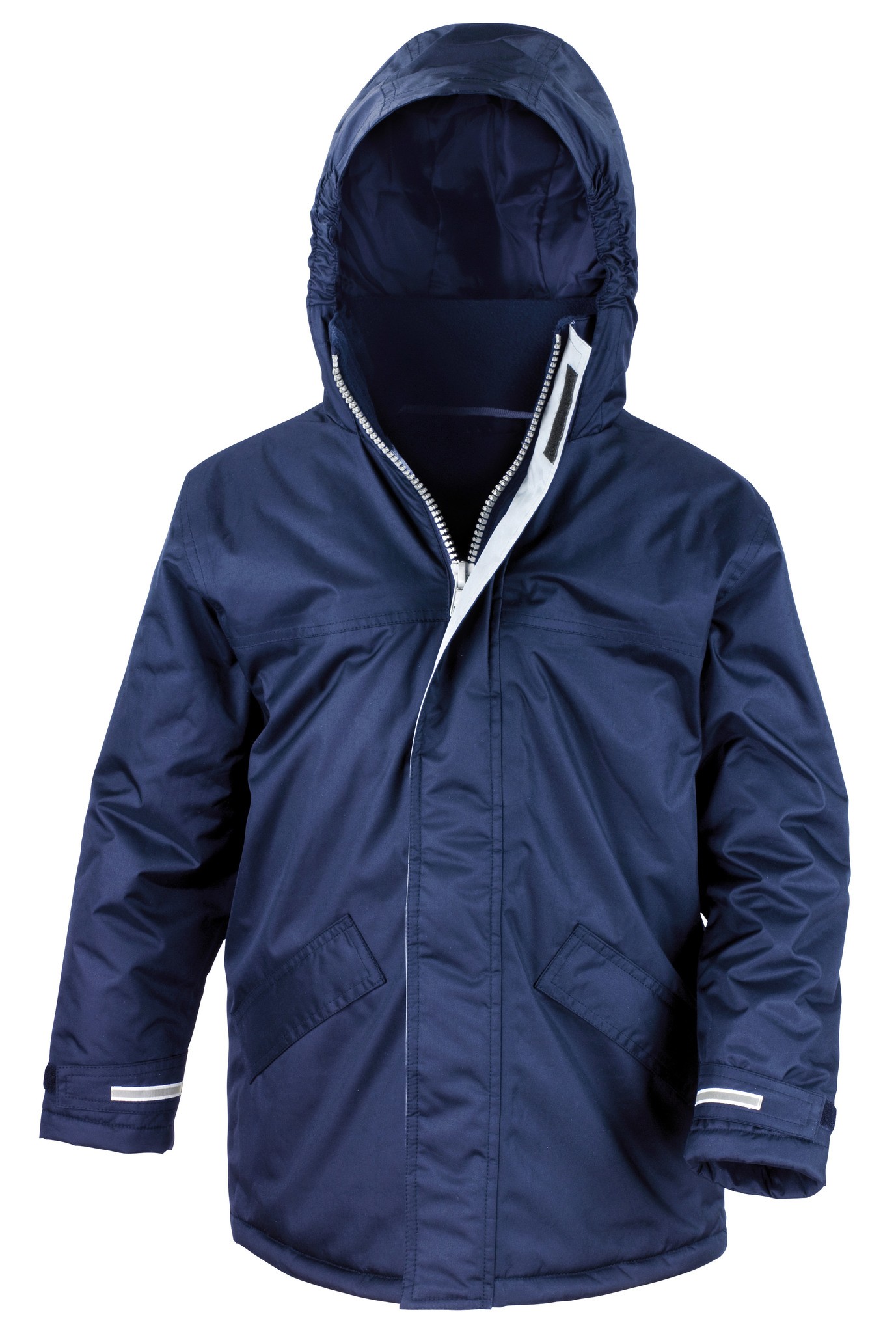 Result Core Junior Winterwear Parka R207J - Childrens Kids Long Coat Warm Jacket - Picture 9 of 14