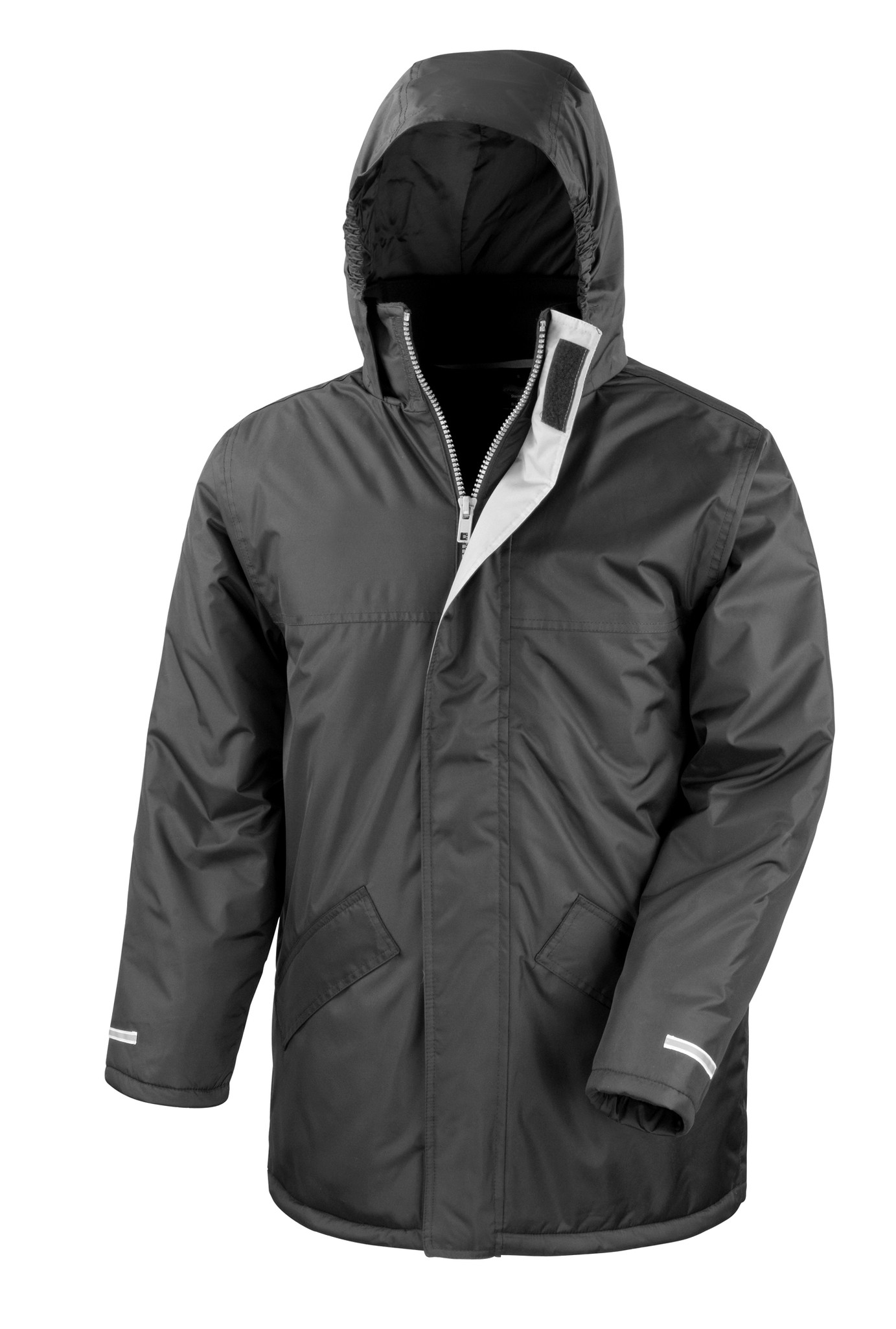 Result Core Unisex Winter Long Parka R207X - Waterproof Jacket Hooded Warm Coat - Picture 8 of 14