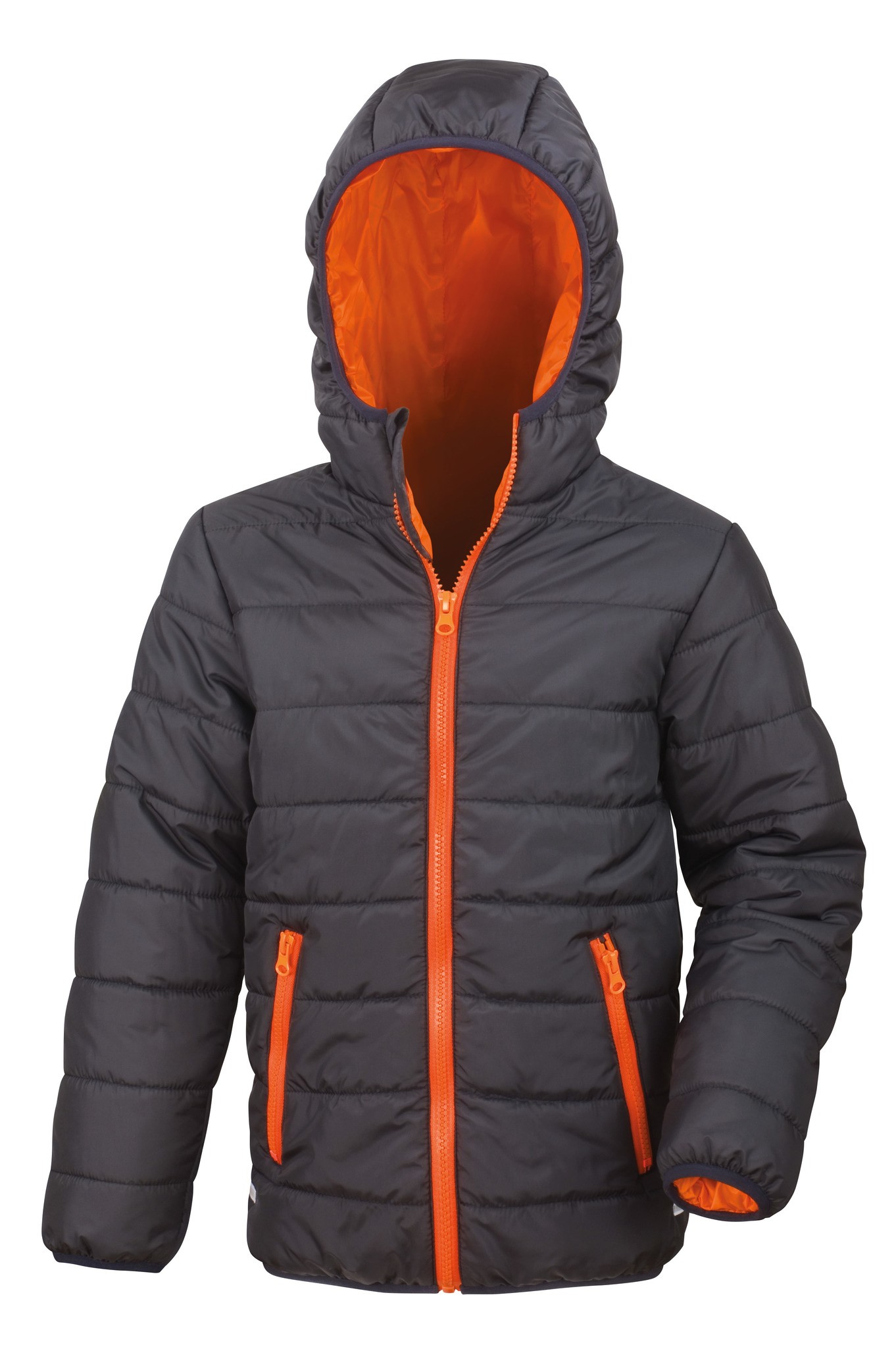 Result Core Junior Soft Padded Jacket R233J-Y - Childrens Wear Warm Hooded Coat - Picture 7 of 17