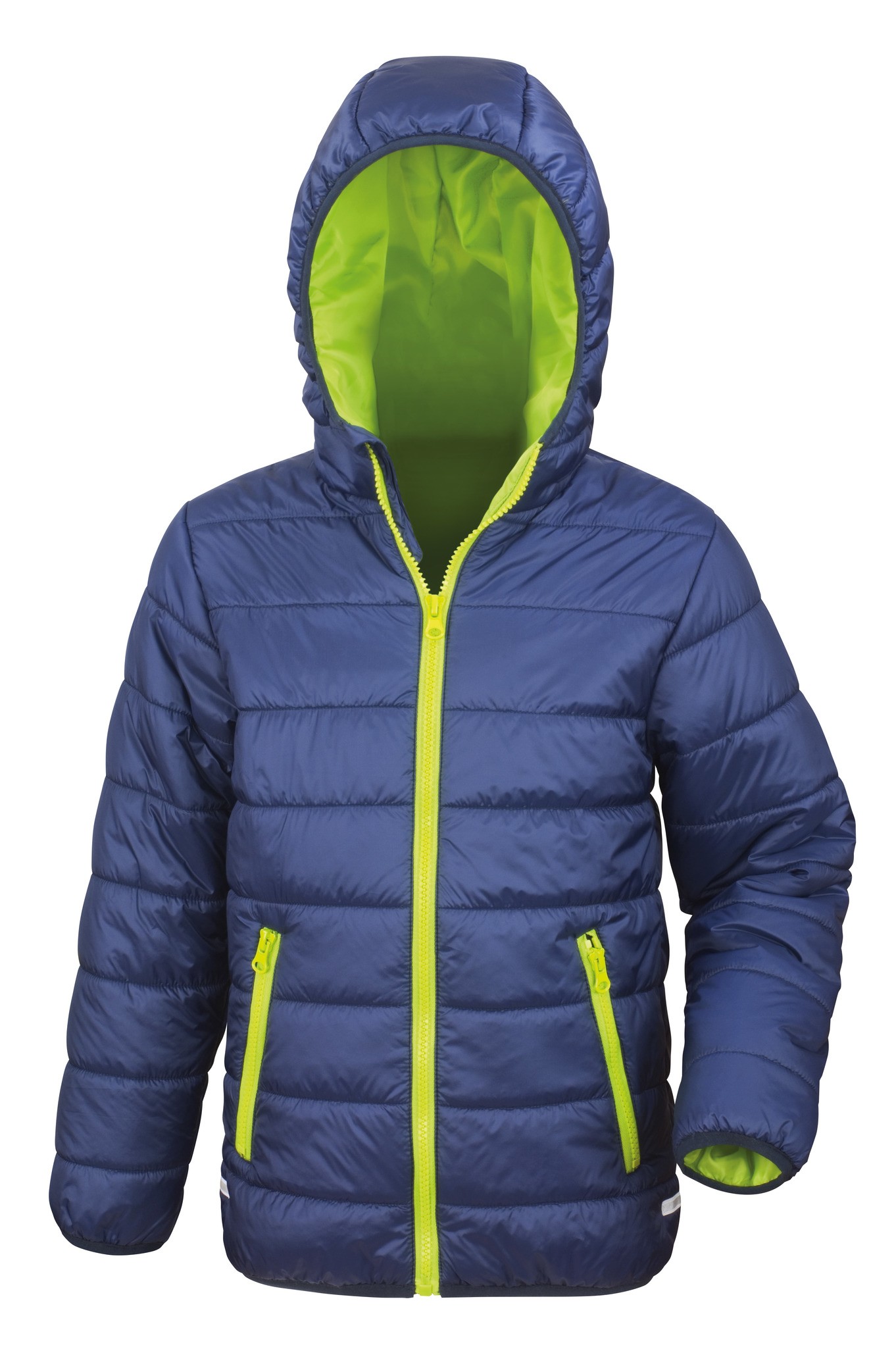 Result Core Junior Soft Padded Jacket R233J-Y - Childrens Wear Warm Hooded Coat - Picture 8 of 17