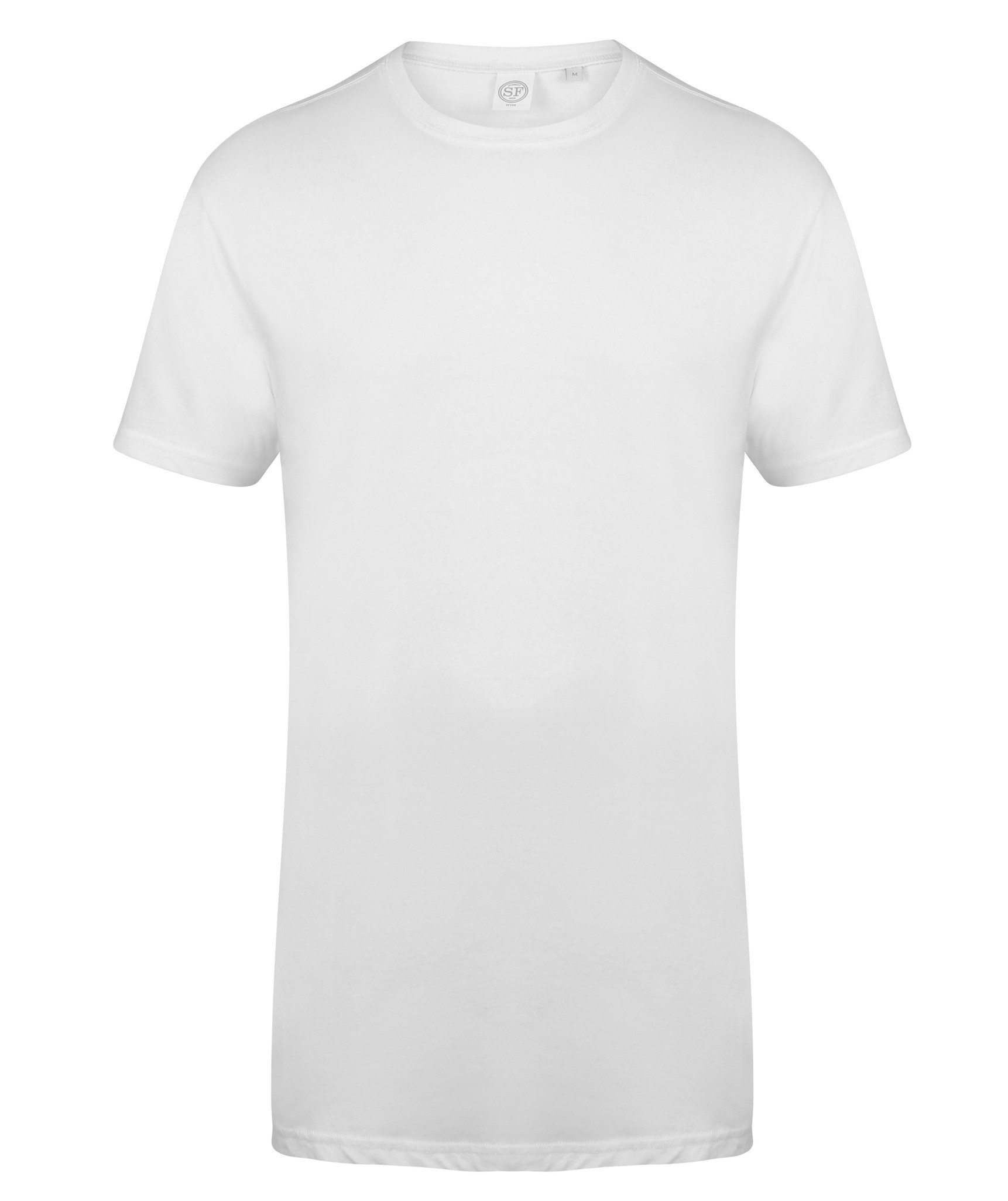 SF Longline T-Shirt with Dipped Hem (SF258) - Casual Short Sleeved Tee