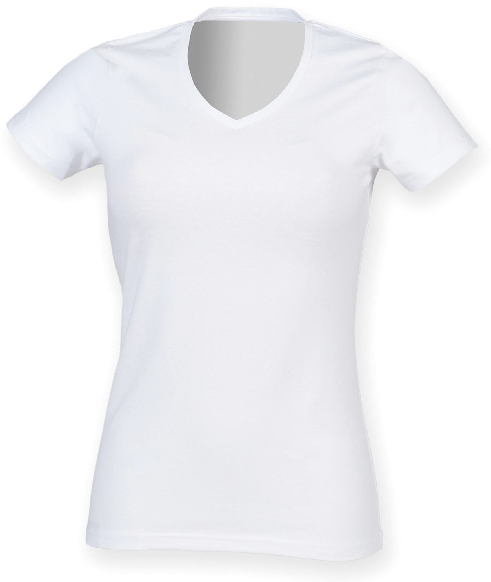 T-shirt SF Feel Good donna elasticizzata collo a V (SK122) - T-shirt maniche corte - Foto 7 di 7