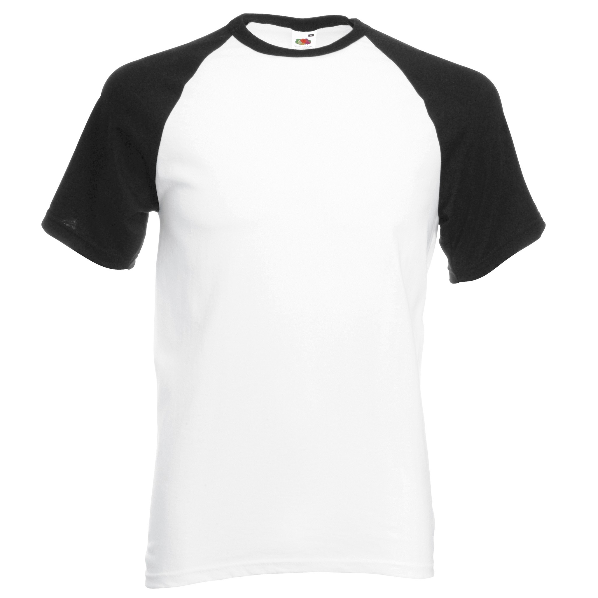 Herren Kurzarm Baseball Tee - Fruit of the Loom T-Shirt Raglan Oberteil - Bild 6 von 9