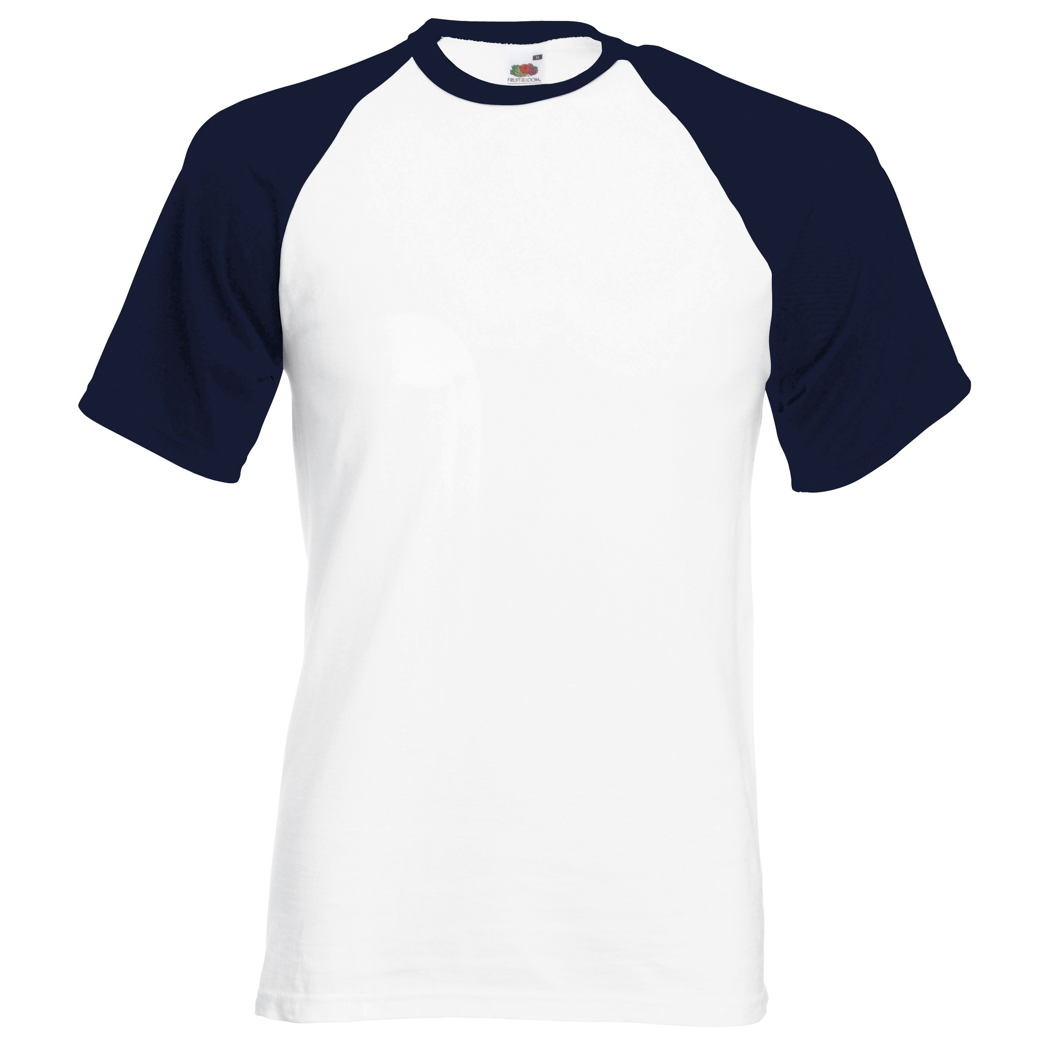 Herren Kurzarm Baseball Tee - Fruit of the Loom T-Shirt Raglan Oberteil - Bild 7 von 9