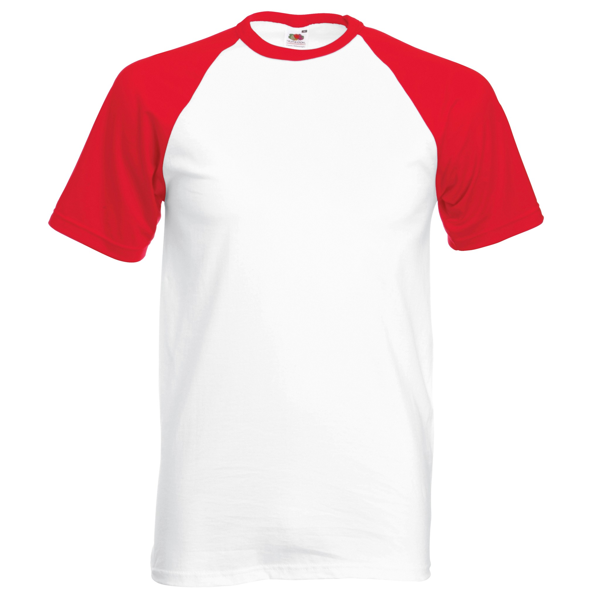Fruit of the Loom Tee de béisbol de manga corta - camiseta raglan top - Imagen 7 de 9