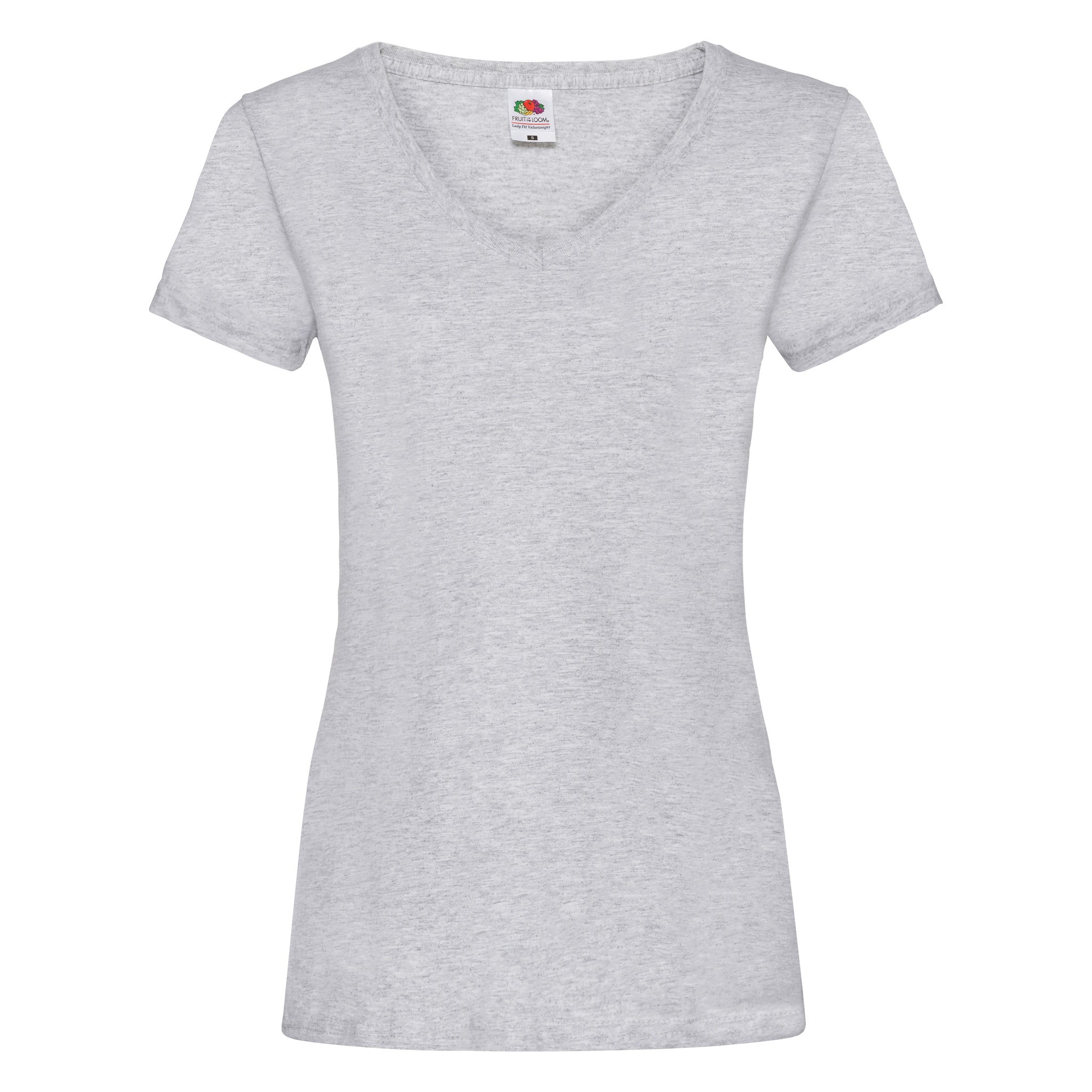 Fruit of the Loom Women's Lightweight V-neck T-shirt - Tee - Picture 10 of 12