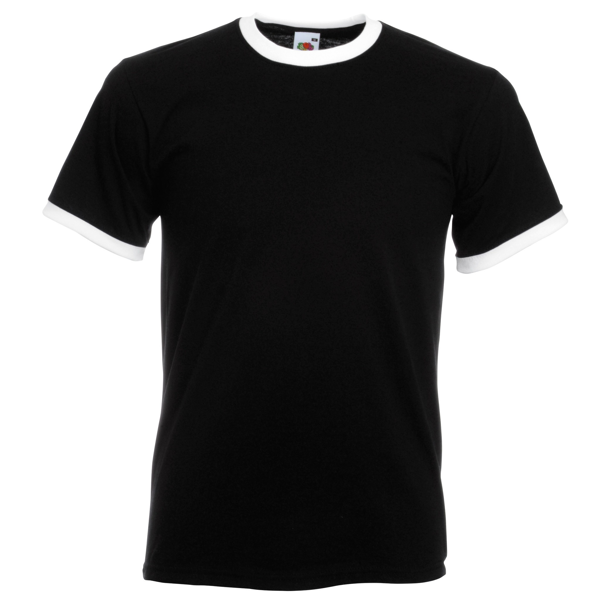 Fruit of the Loom Cotton Ringer T – Contrast Collar/Hem T-shirt