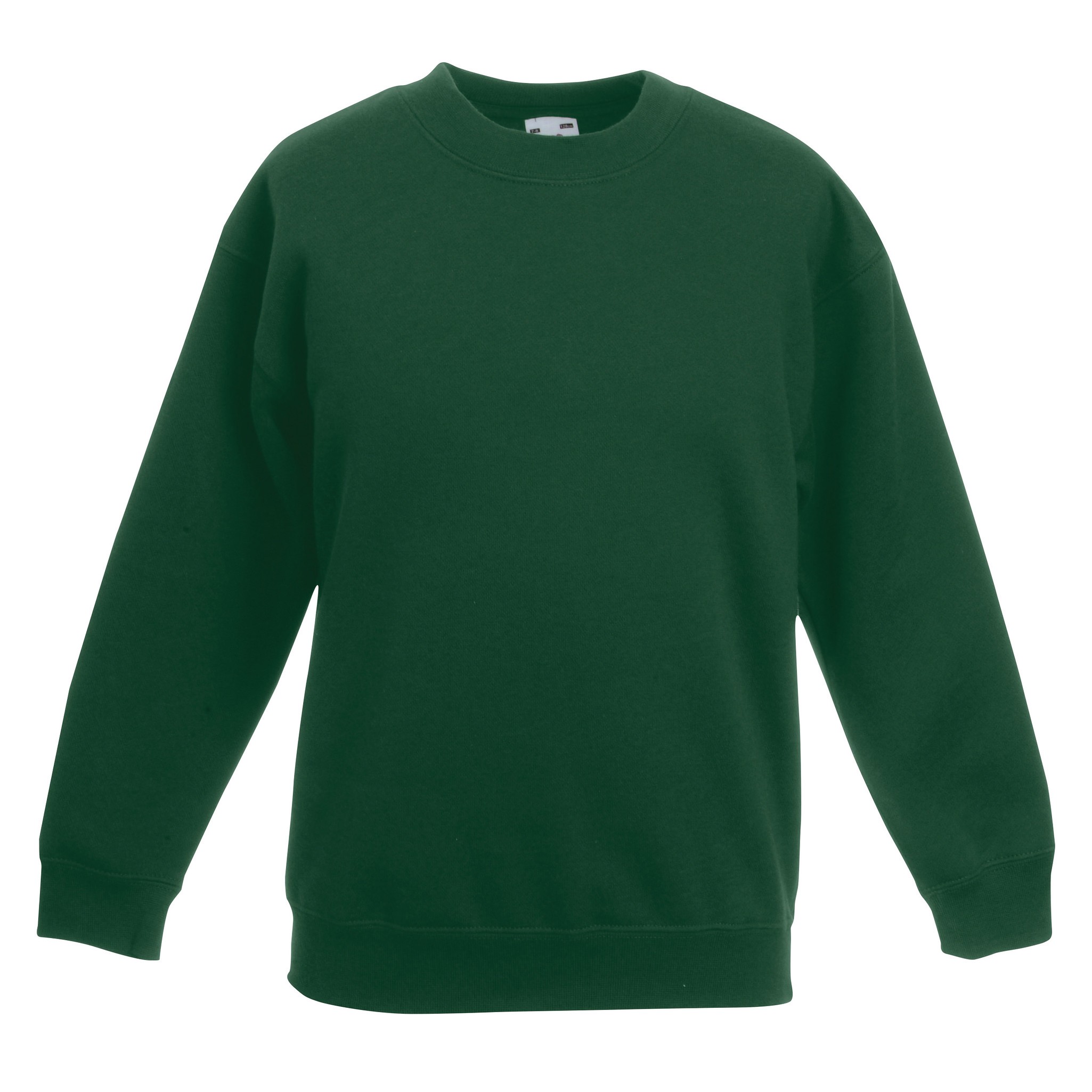 Kids Set-in Sweatshirt -Boys Girls Fruit of the Loom Jumper - Picture 13 of 17