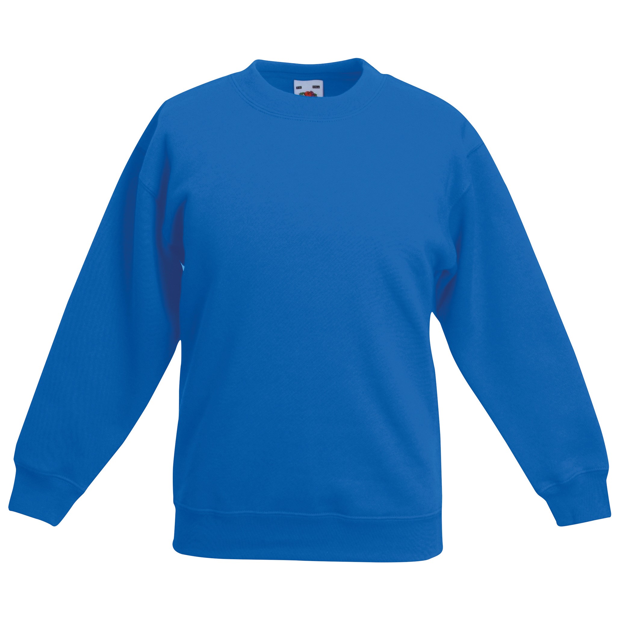 Kids Set-in Sweatshirt -Boys Girls Fruit of the Loom Jumper - Picture 9 of 17