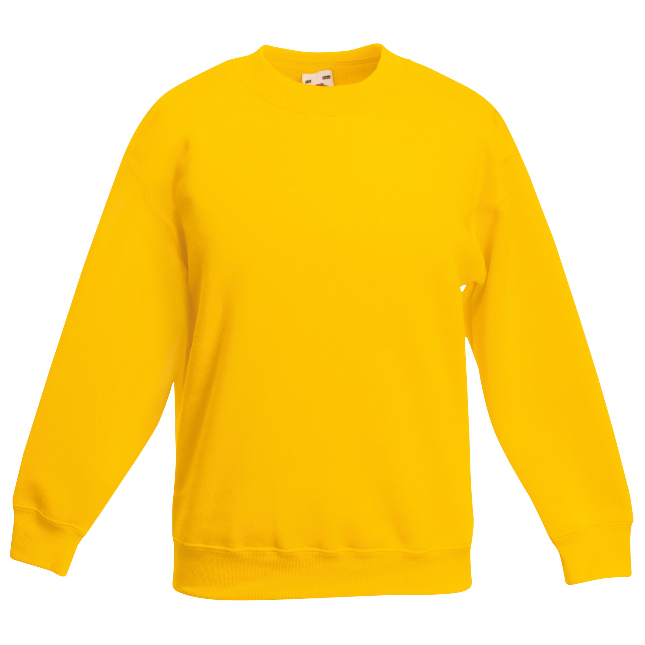 Kids Set-in Sweatshirt -Boys Girls Fruit of the Loom Jumper - Picture 11 of 17