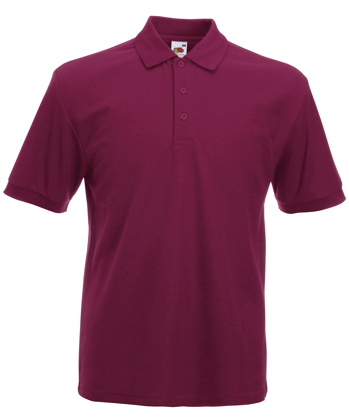 Heavyweight Short Sleeve Polo Shirt - Fruit of the Loom Top - Picture 12 of 13