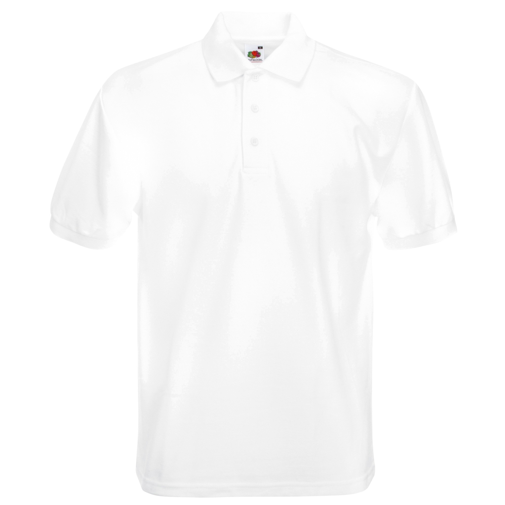 Heavyweight Short Sleeve Polo Shirt - Fruit of the Loom Top - Picture 9 of 13