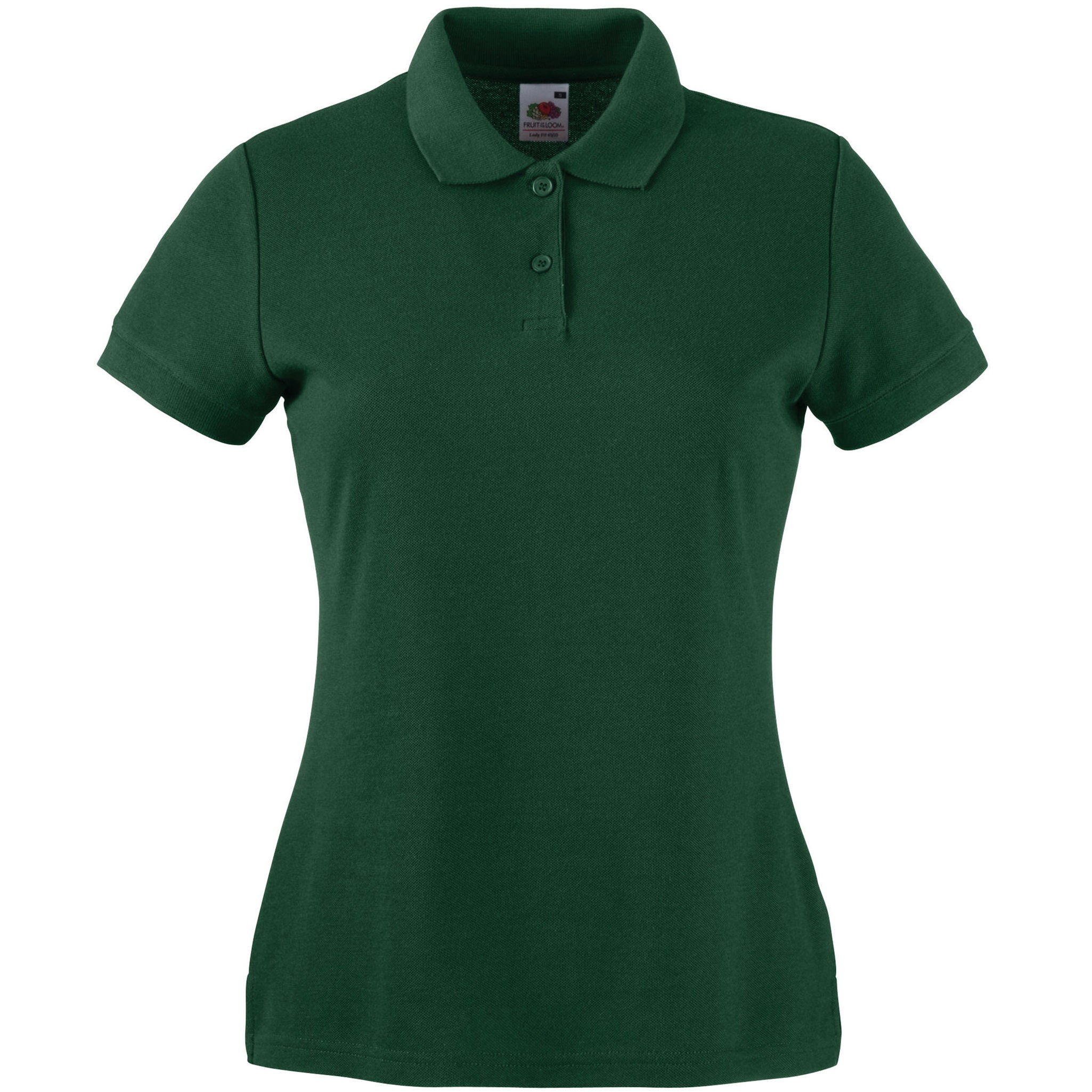 Camisa polo de piqué para mujer Fruit of the Loom deportiva informal - Imagen 7 de 17