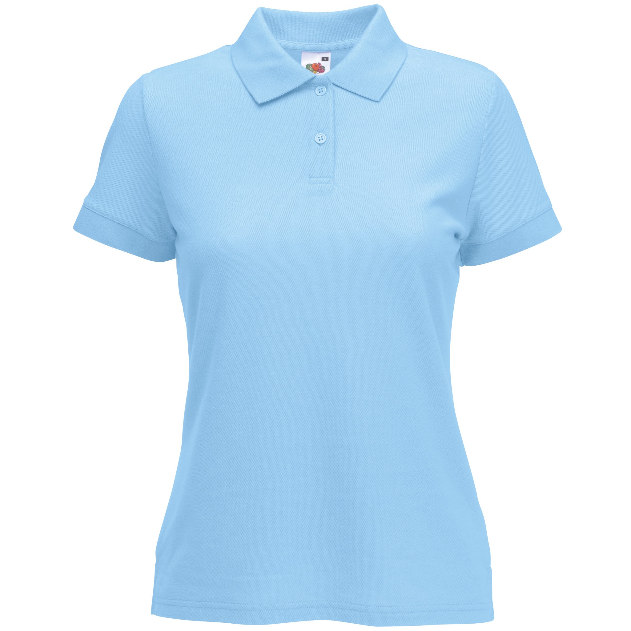 Camisa polo de piqué para mujer Fruit of the Loom deportiva informal - Imagen 15 de 17