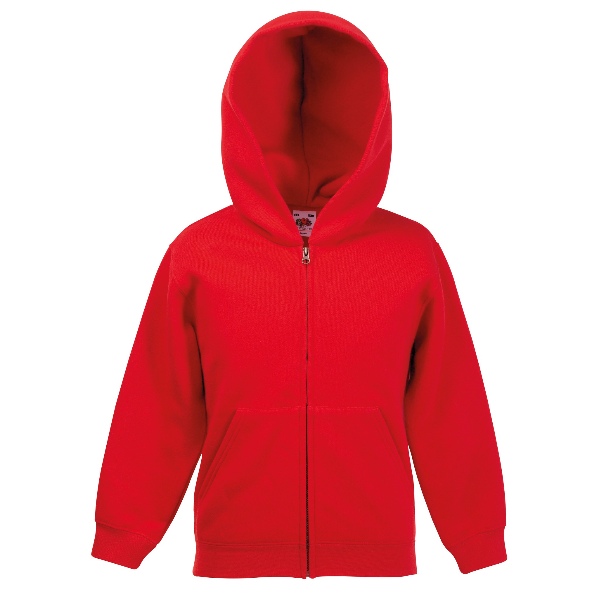 Kids Classic Hooded Sweatshirt - Fruit of the Loom Boys/Girls hoodie - Picture 7 of 11