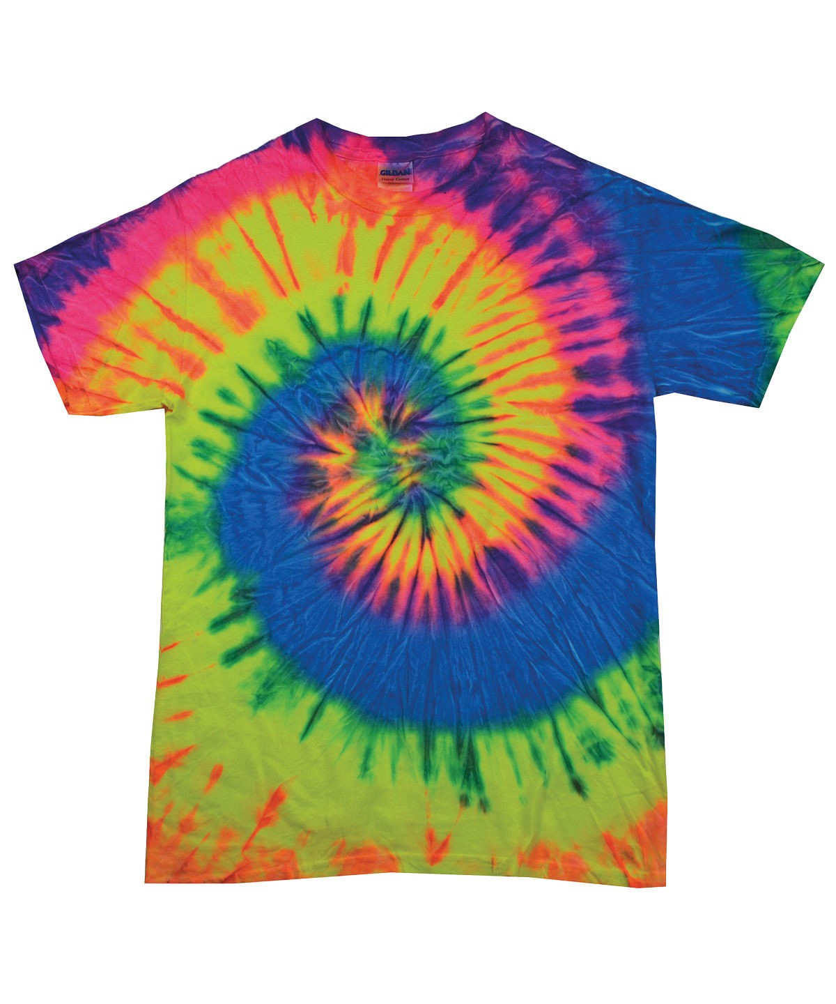 Colortone Kids Tie-Dye Crew Neck Tee TD02B- Colorful Cotton Short Sleeve T-Shirt - Picture 6 of 9