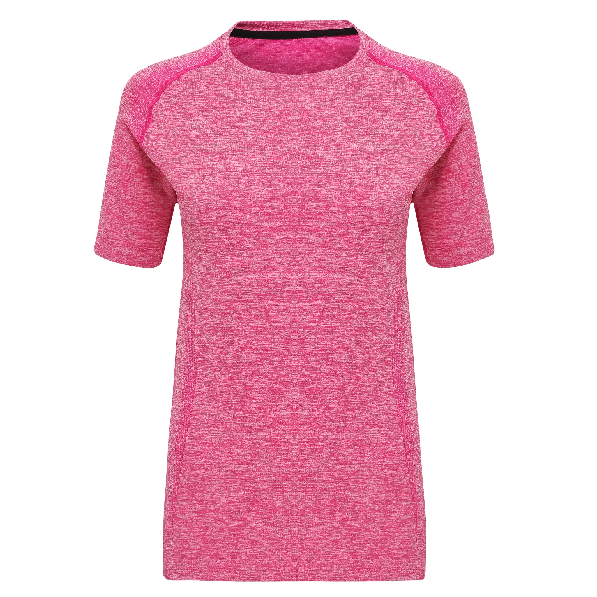 Top para mujer TriDri ajuste 3D sin costuras rendimiento multideportivo manga corta TR204 - Imagen 7 de 10