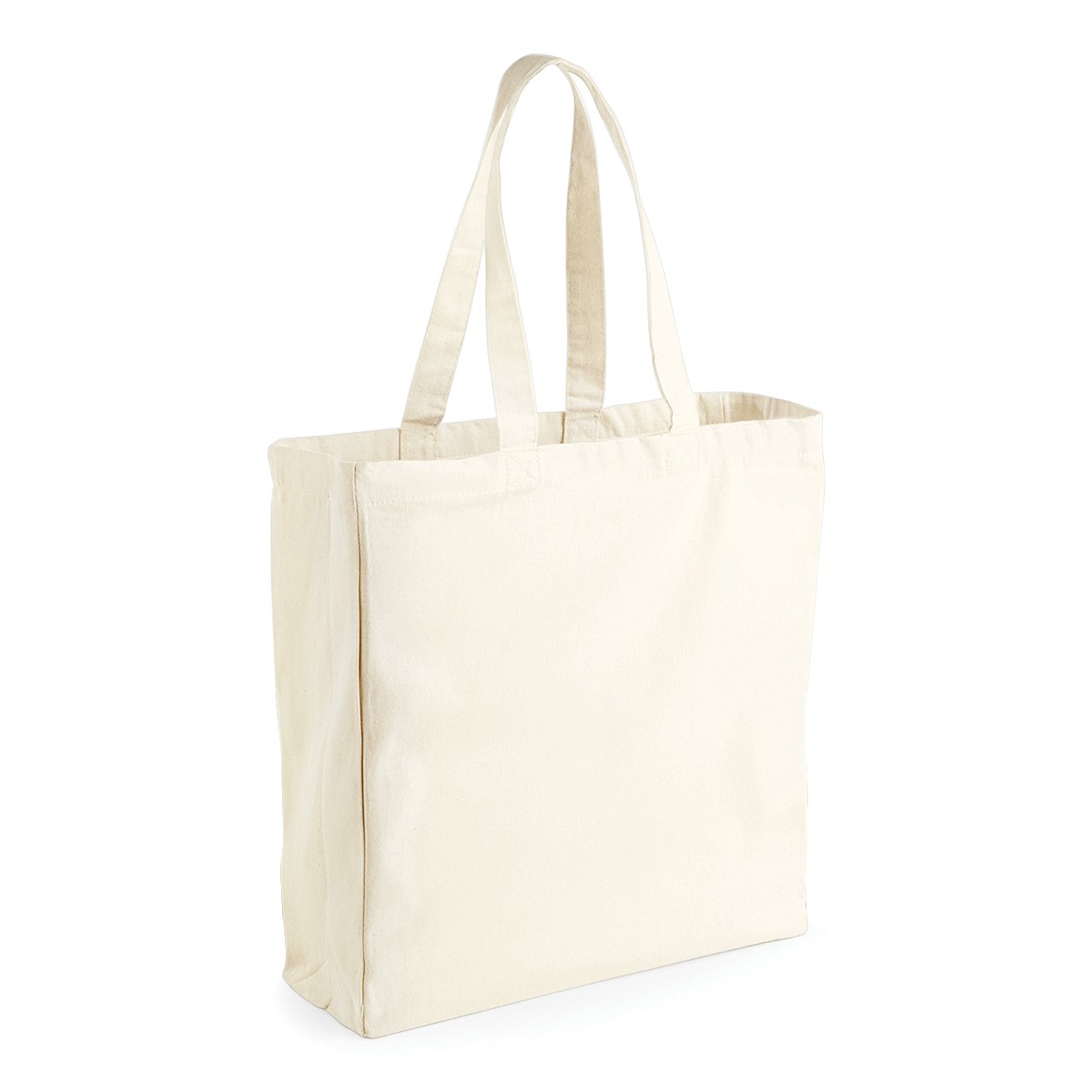 Westford Mill Canvas Classic Shopper Bag (W108) - Canvas Cotton Tote Handbags - Picture 8 of 10