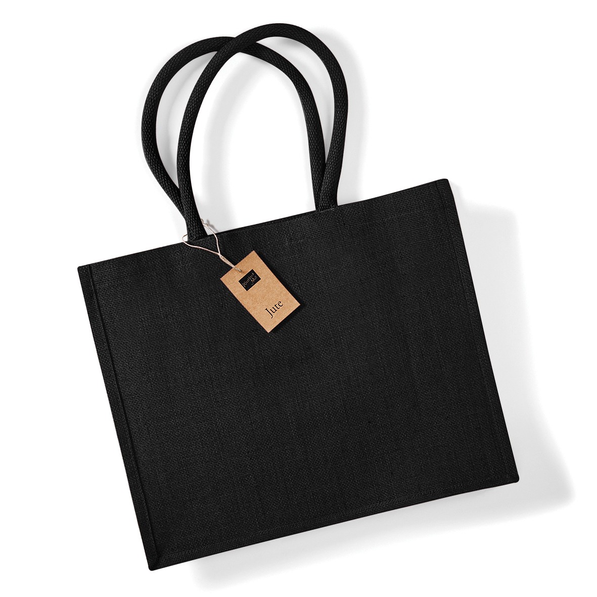 Westford Mill Jute Classic Shopper (W407) - Ladies Tote Natural Handbag - Picture 9 of 18