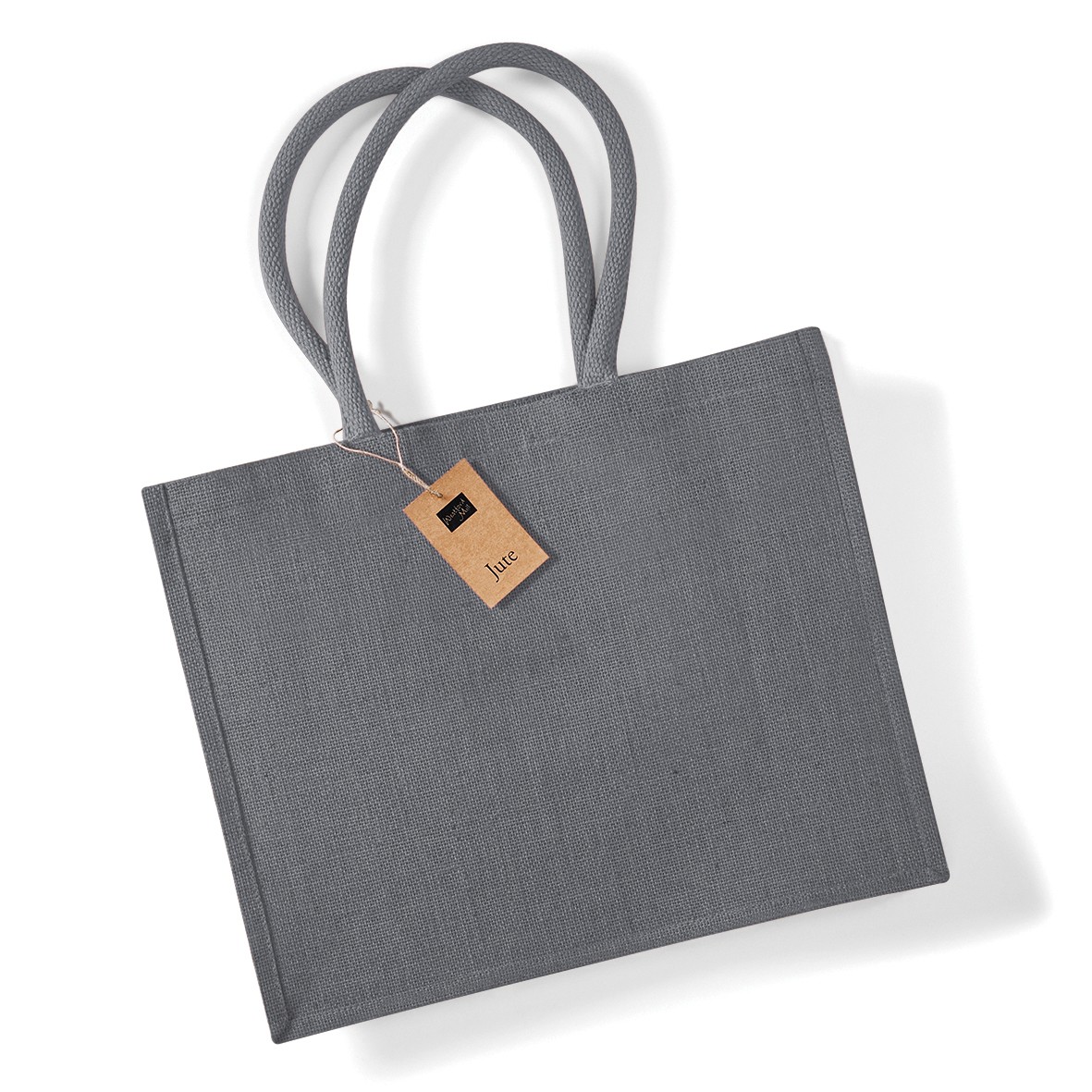 Westford Mill Jute Classic Shopper (W407) - Ladies Tote Natural Handbag - Picture 10 of 18