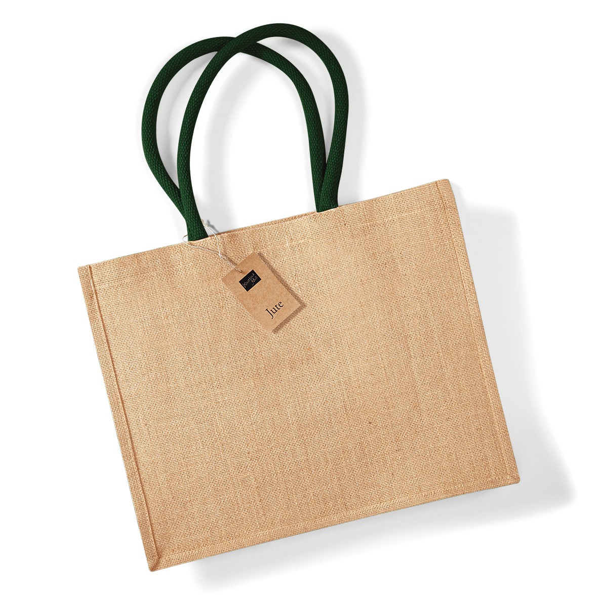 Westford Mill Jute Classic Shopper (W407) - Ladies Tote Natural Handbag - Picture 14 of 18