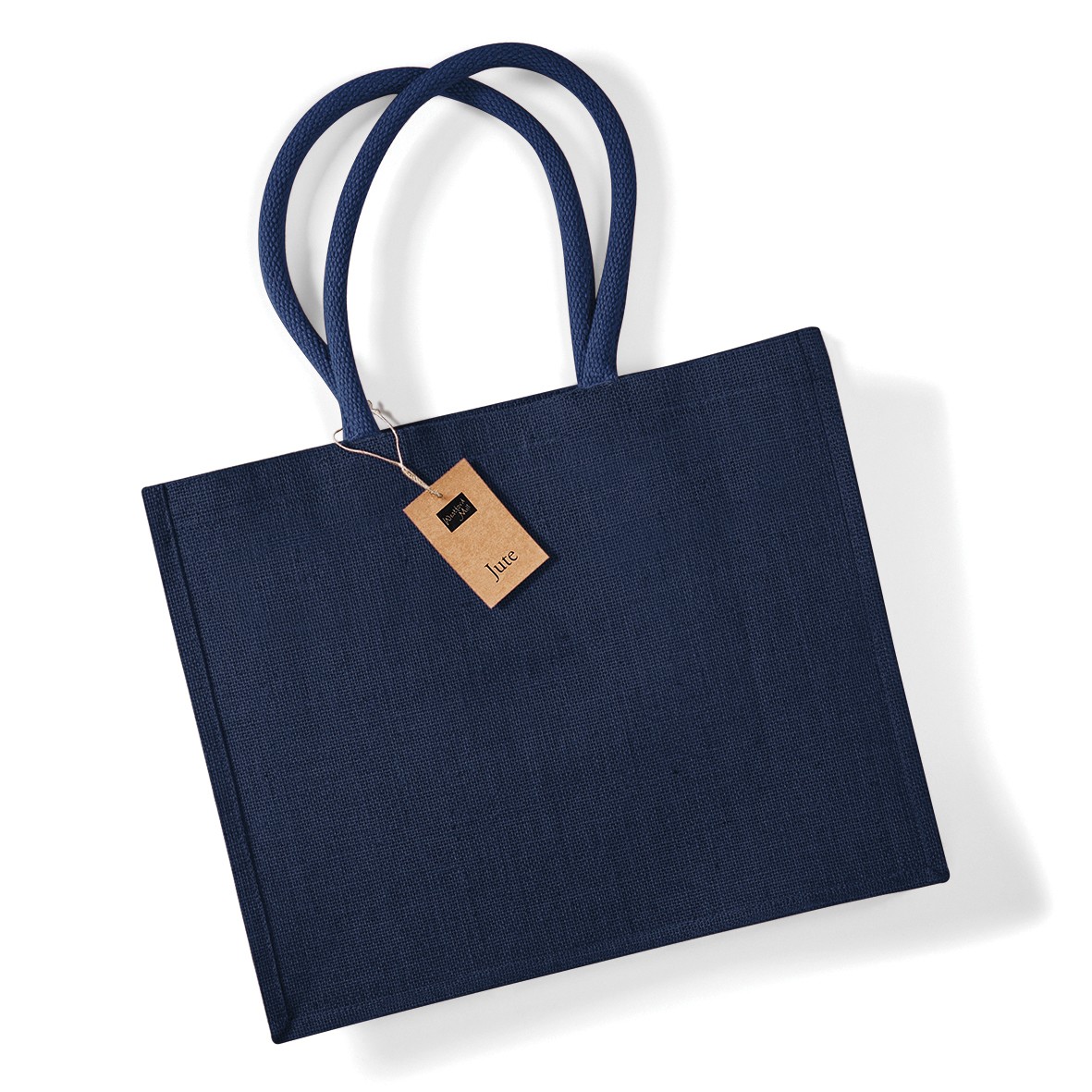 Westford Mill Jute Classic Shopper (W407) - Ladies Tote Natural Handbag - Picture 17 of 18