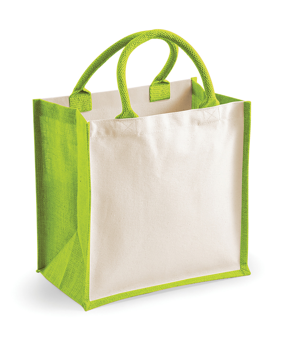 Bolso de Mano Westford Mill Printers Midi de Yute (W421) - Bolsos de Algodón para Compras - Imagen 6 de 10