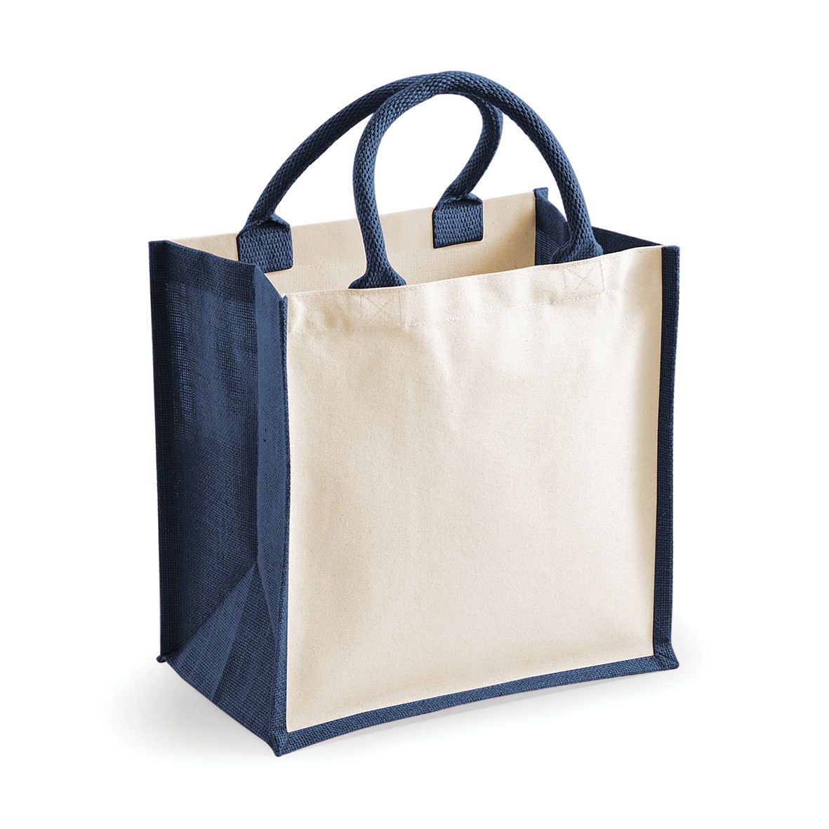 Bolso de Mano Westford Mill Printers Midi de Yute (W421) - Bolsos de Algodón para Compras - Imagen 10 de 10